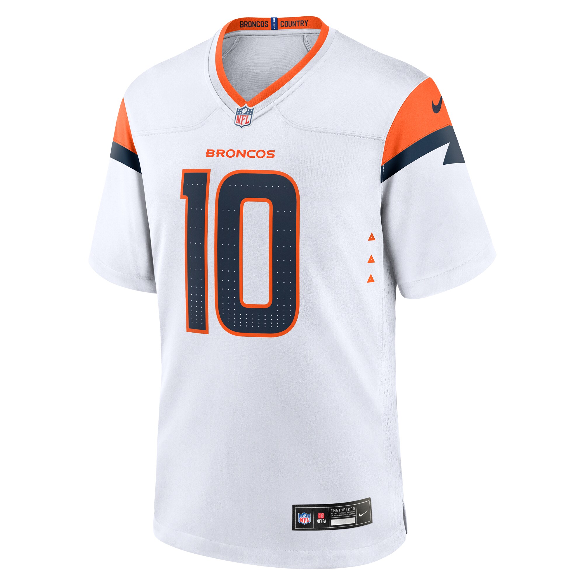 Bo Nix Denver Broncos Nike Game Jersey -  White