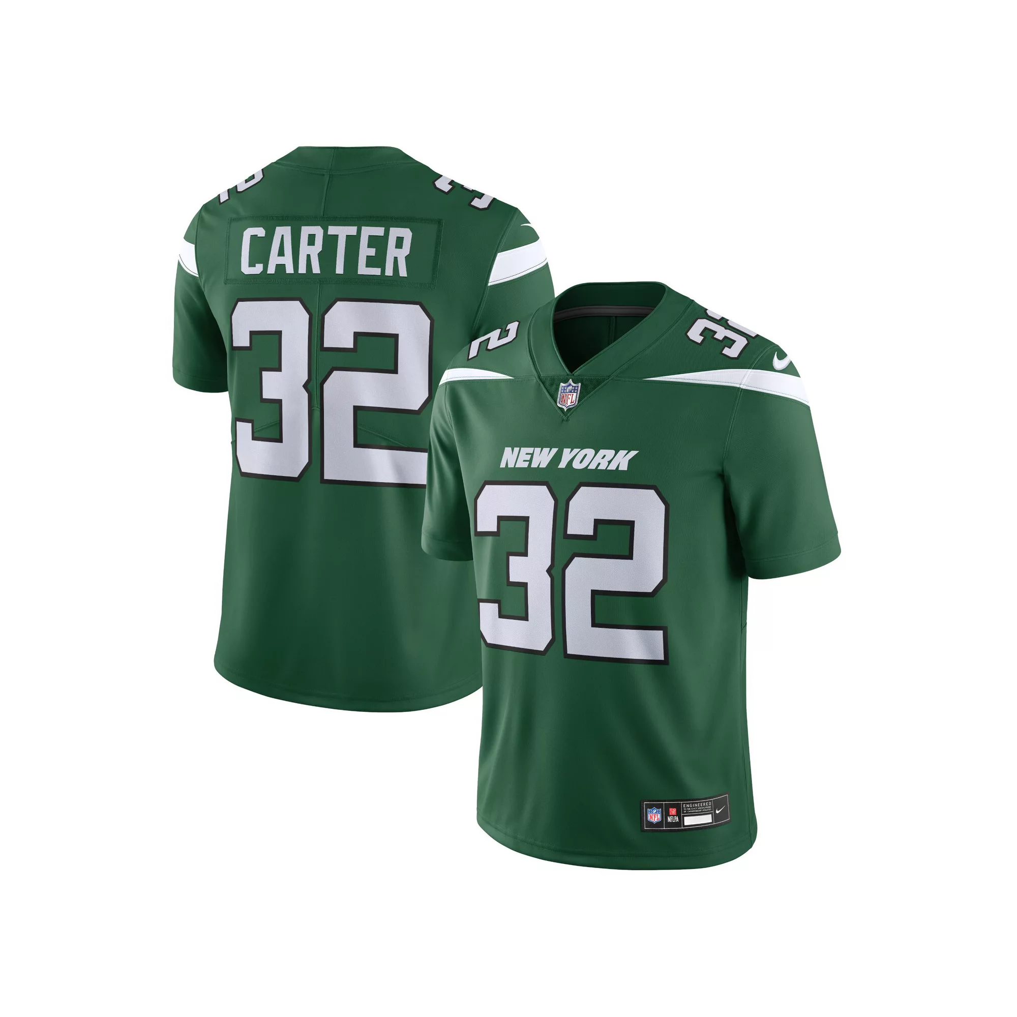 Men's Nike Michael Carter Green New York Jets Vapor F.U.S.E. Limited Jersey
