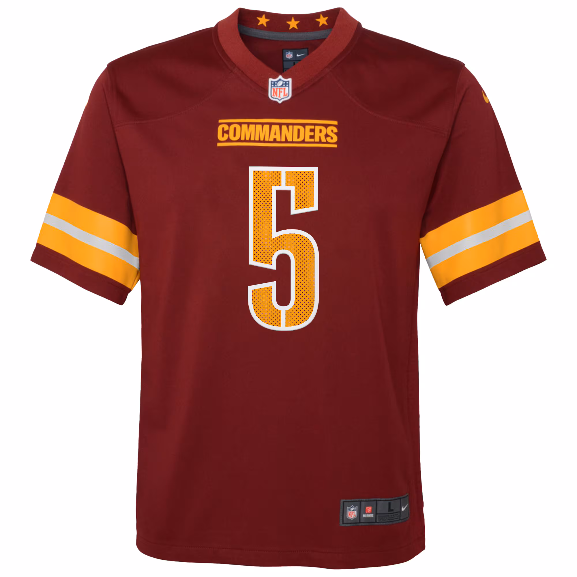 Jayden Daniels Washington Commanders Nike Youth 2024 NFL Draft First Round Pick Player Game Jersey - Burgundy