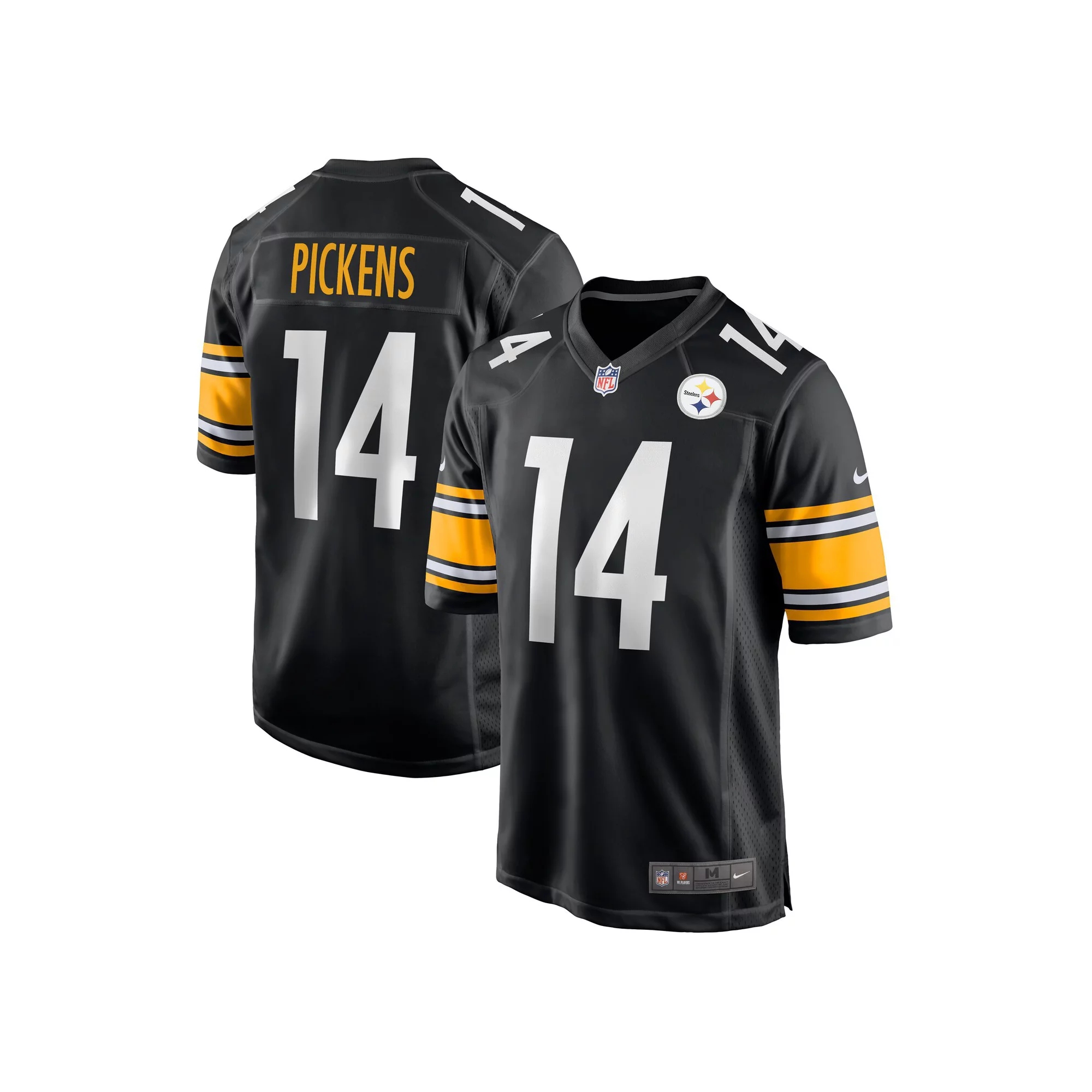 Men's Nike George Pickens Black Pittsburgh Steelers Game Player Jersey