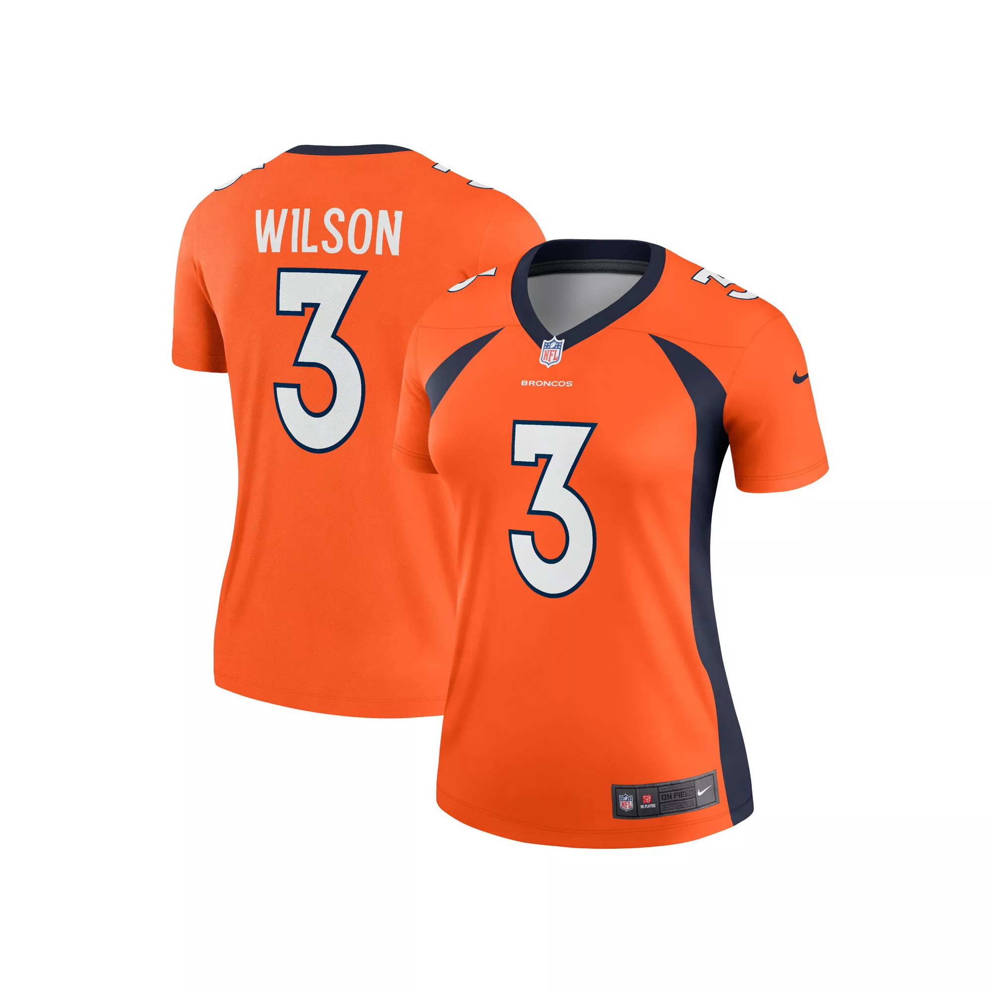 Women's Nike Russell Wilson Orange Denver Broncos Alternate Legend Jersey