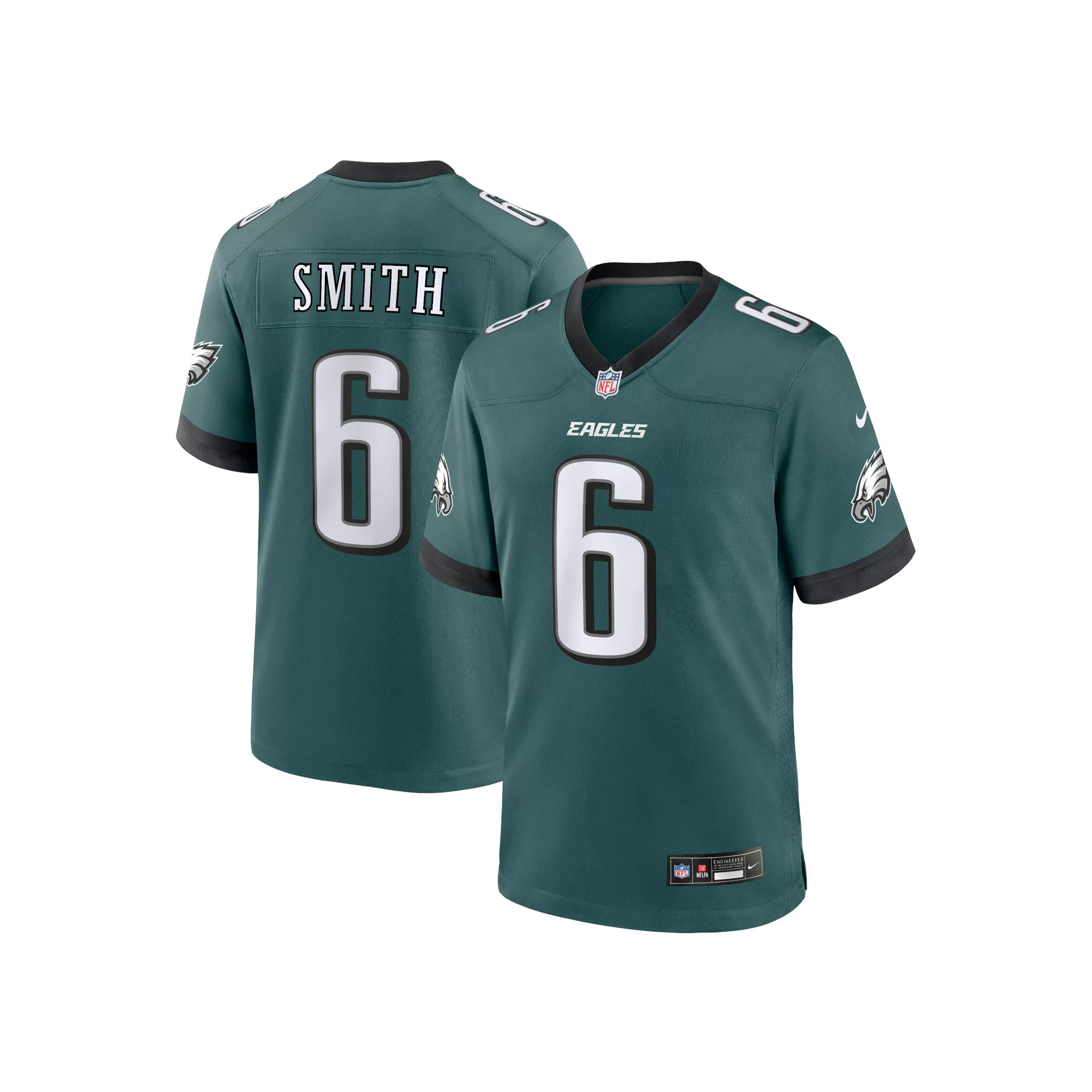 Men's Nike DeVonta Smith Midnight Green Philadelphia Eagles Team Game Jersey