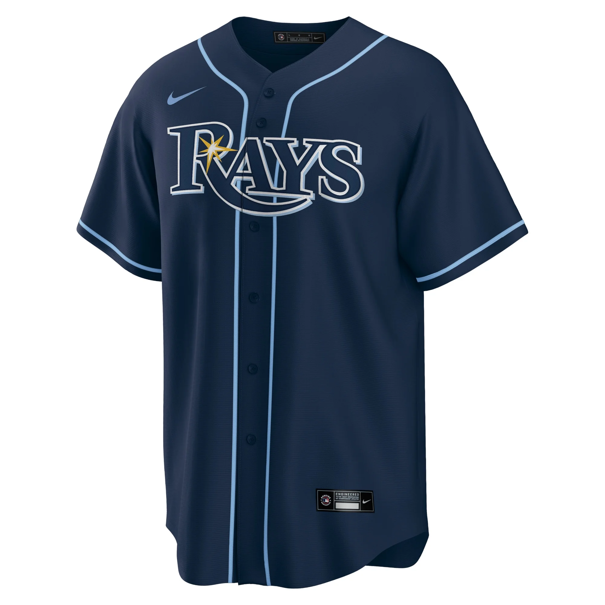 Men's Nike Navy Tampa Bay Rays Alternate Replica Team Jersey