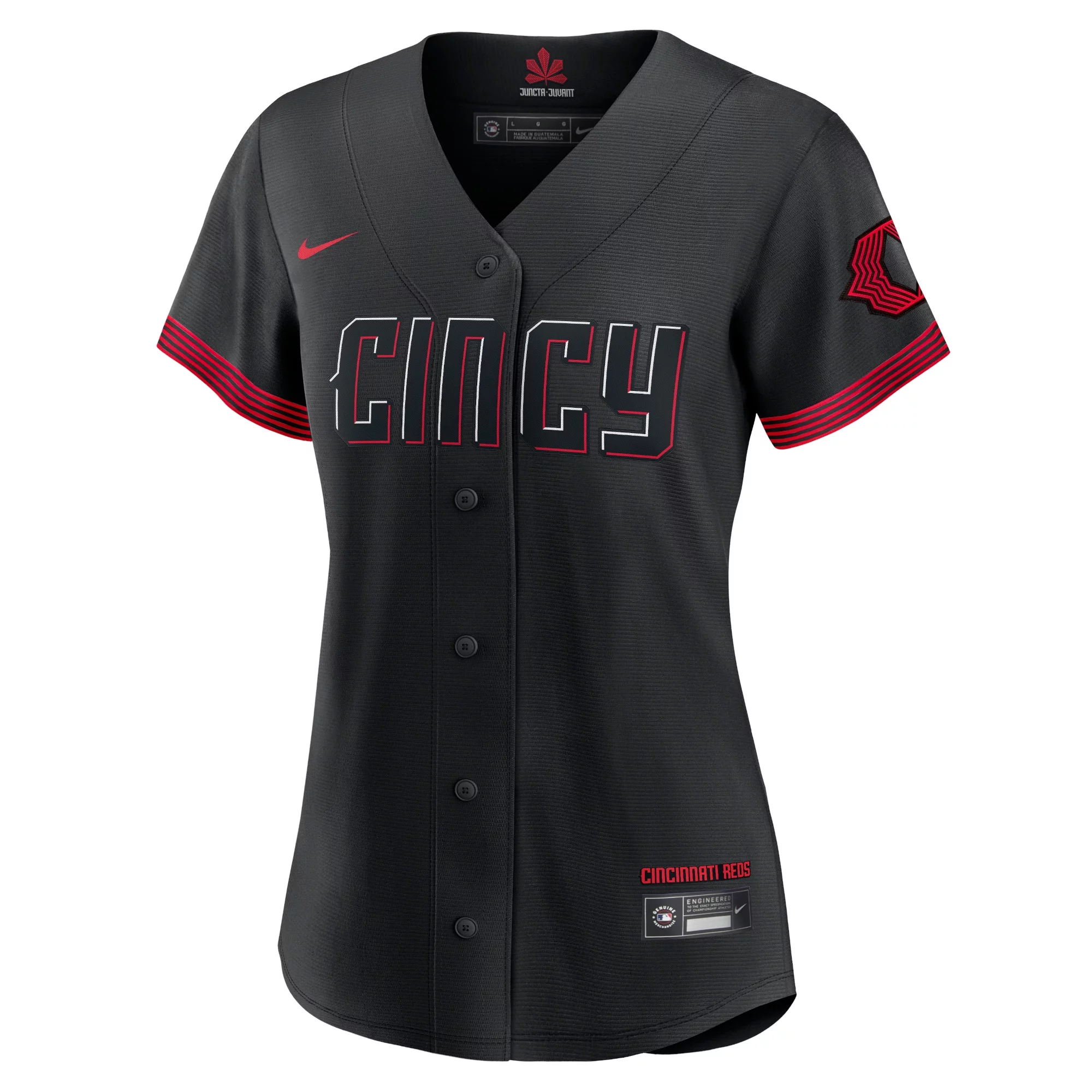 Women's Nike Ken Griffey Jr. Black Cincinnati Reds City Connect Replica Player Jersey