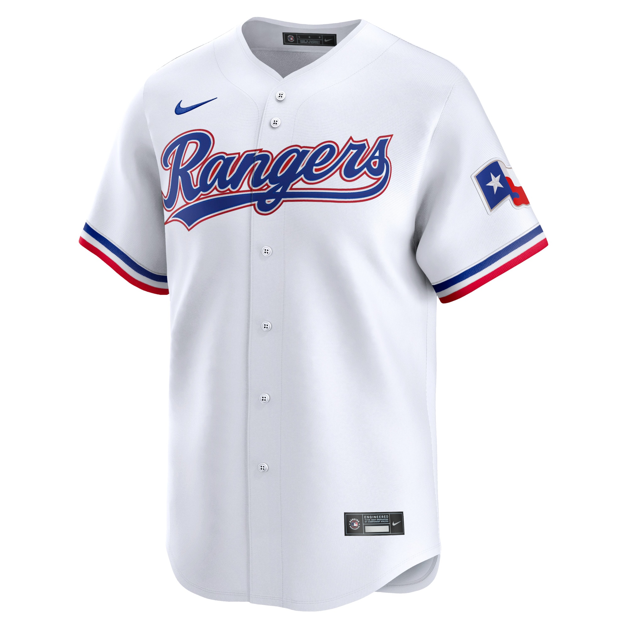 Texas Rangers Nike Youth Home Limited Custom Jersey - White