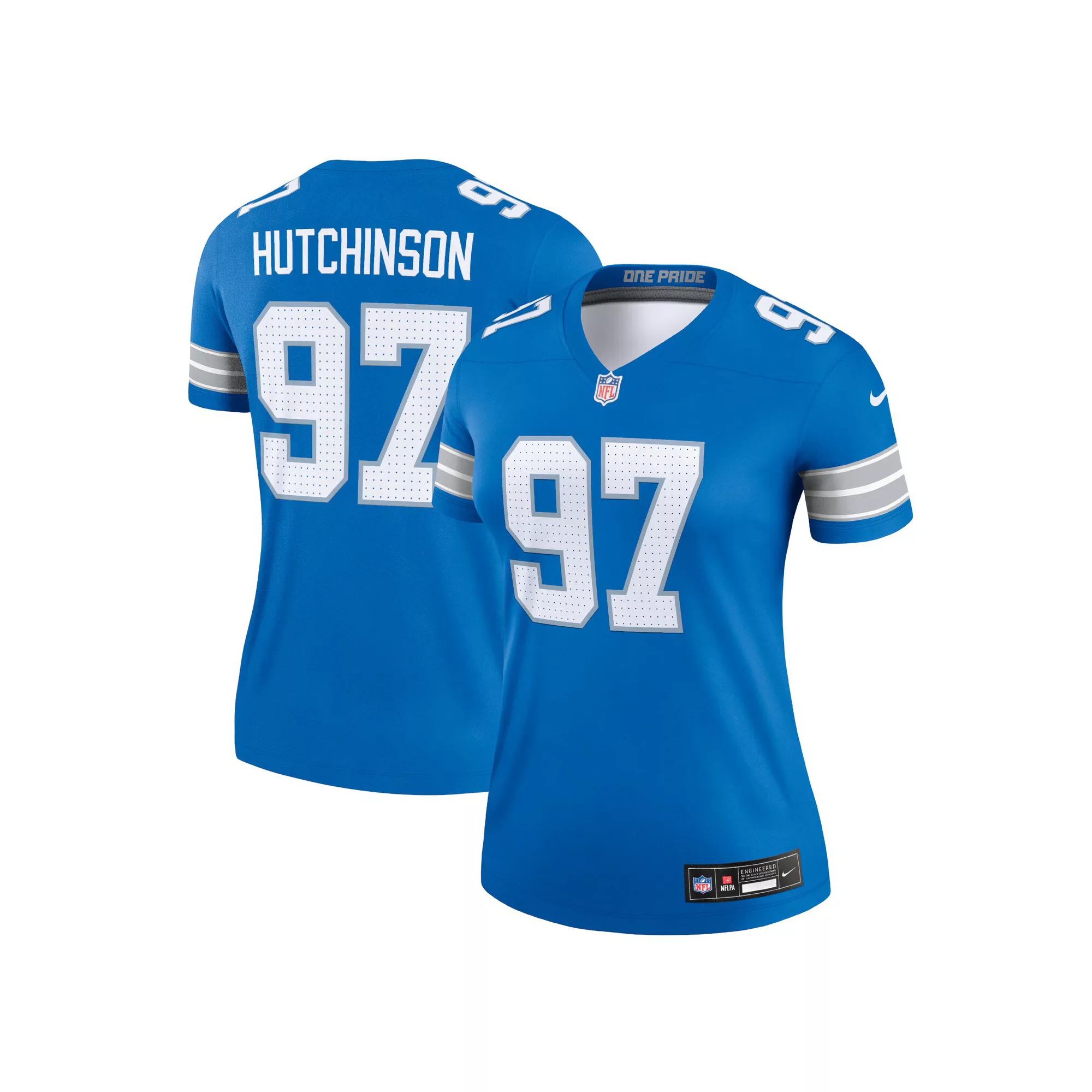 Women's Nike Aidan Hutchinson Blue Detroit Lions Legend Jersey
