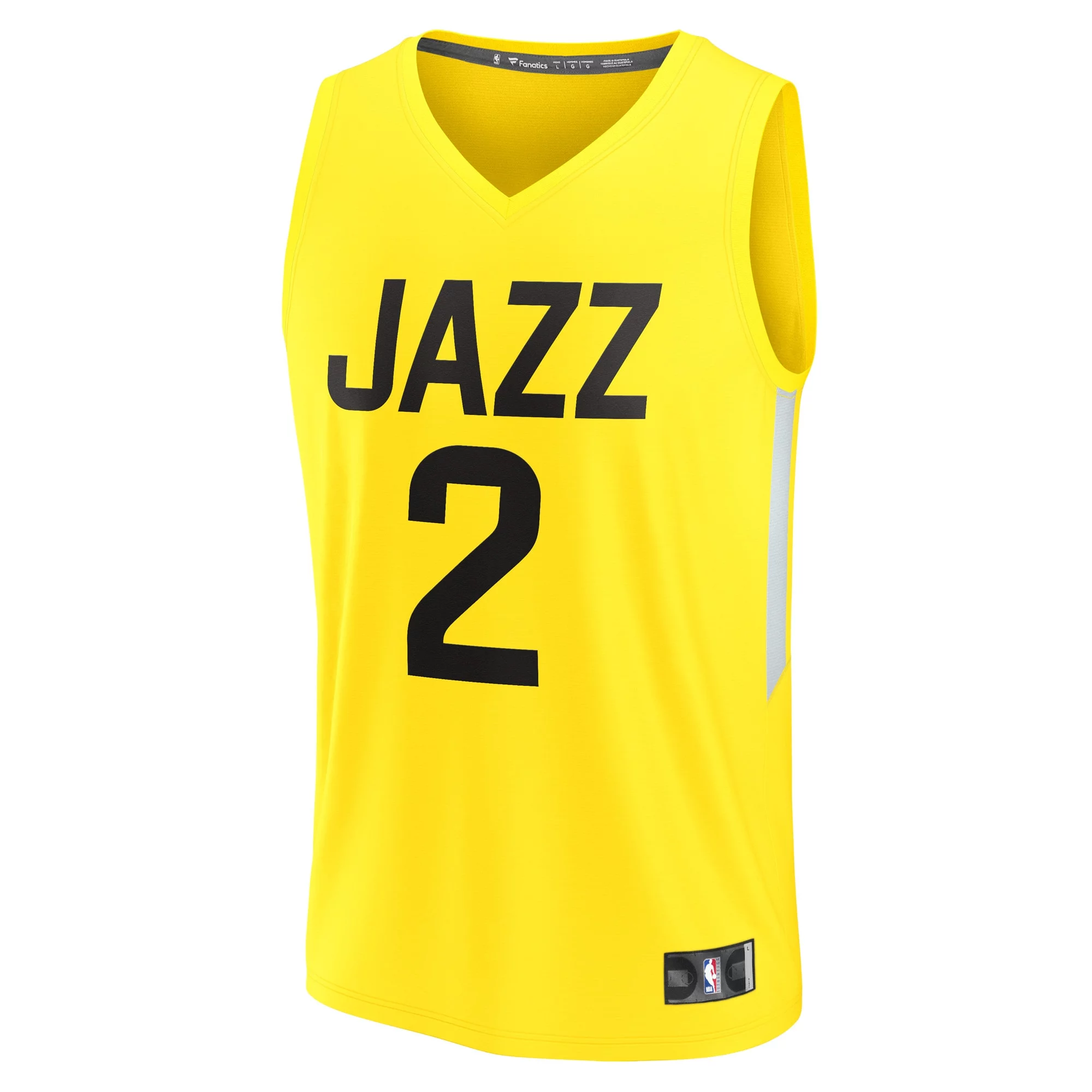Men's Fanatics Collin Sexton Gold Utah Jazz Fast Break Replica Jersey - Icon Edition
