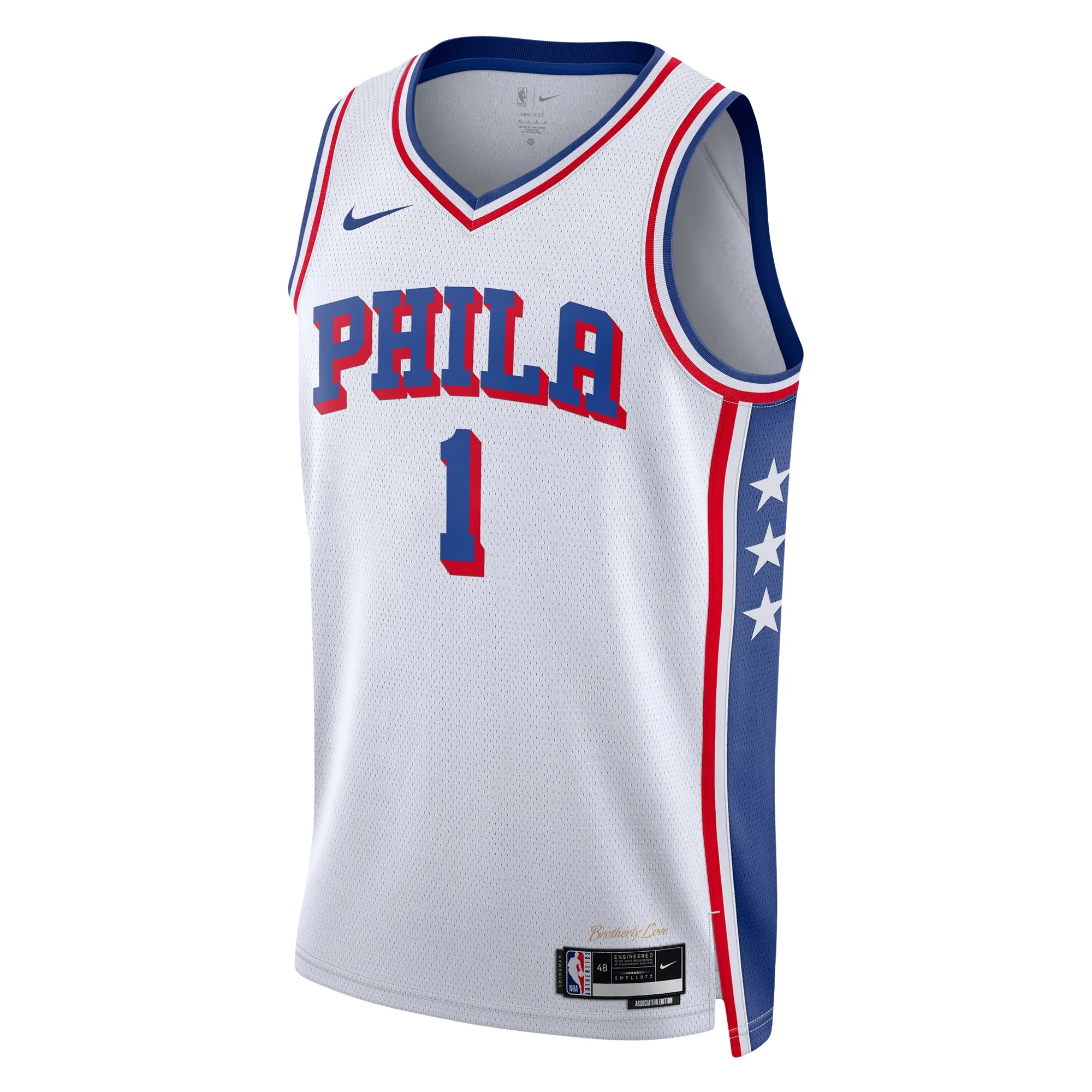 Unisex Nike James Harden White Philadelphia 76ers Swingman Jersey - Association Edition