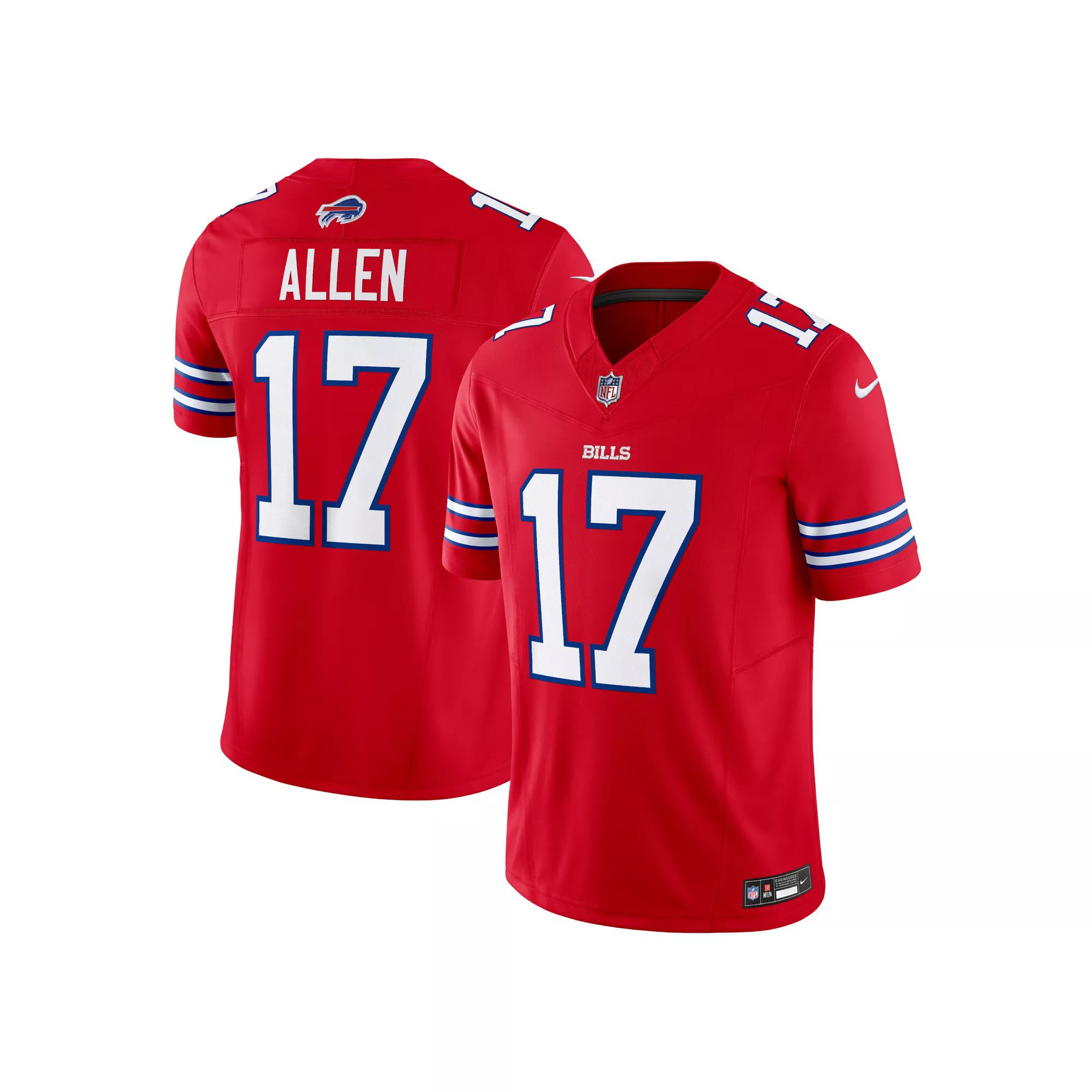 Men's Nike Josh Allen Red Buffalo Bills Vapor F.U.S.E. Limited Alternate 2 Jersey