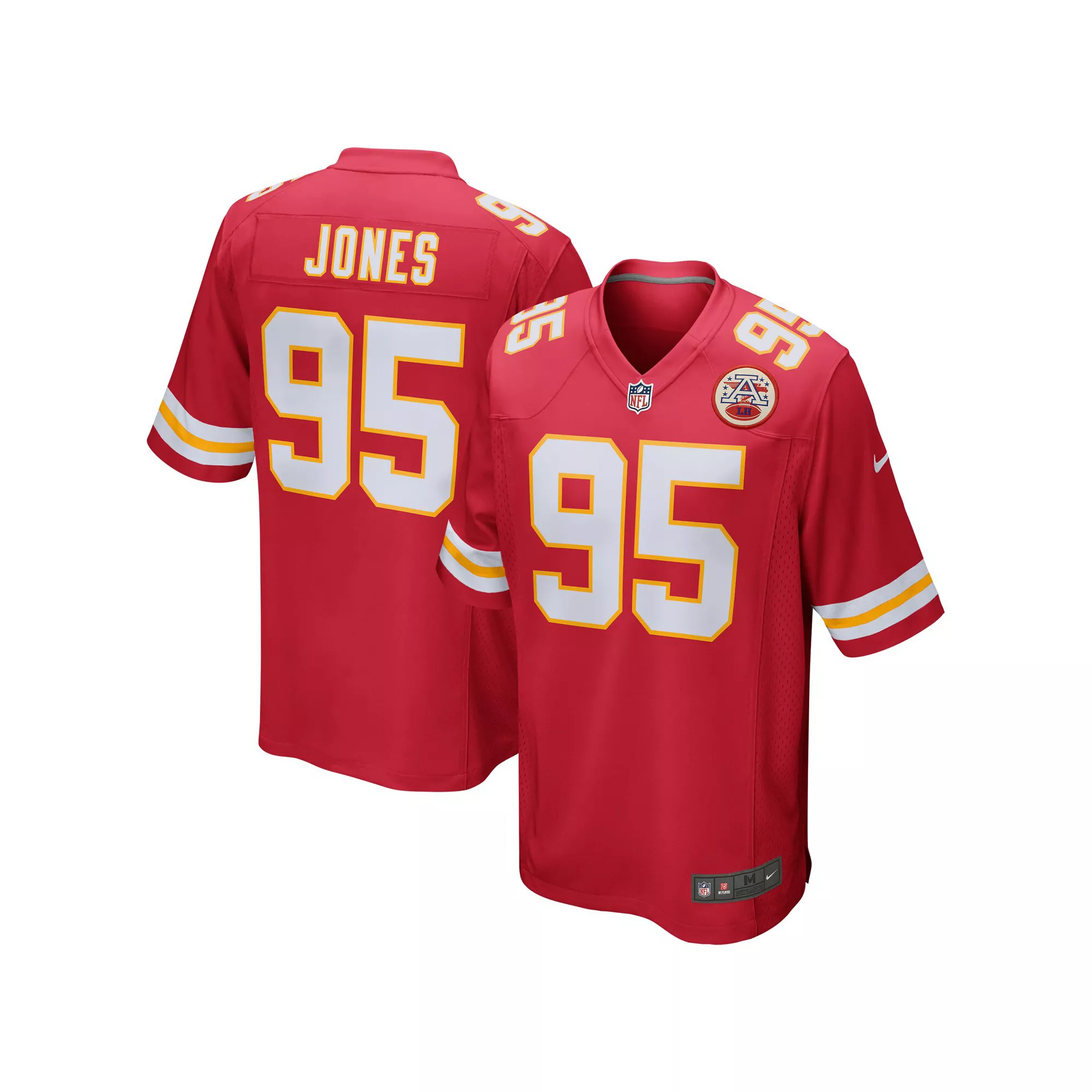 Men's Nike Chris Jones Red Kansas City Chiefs Game Jersey