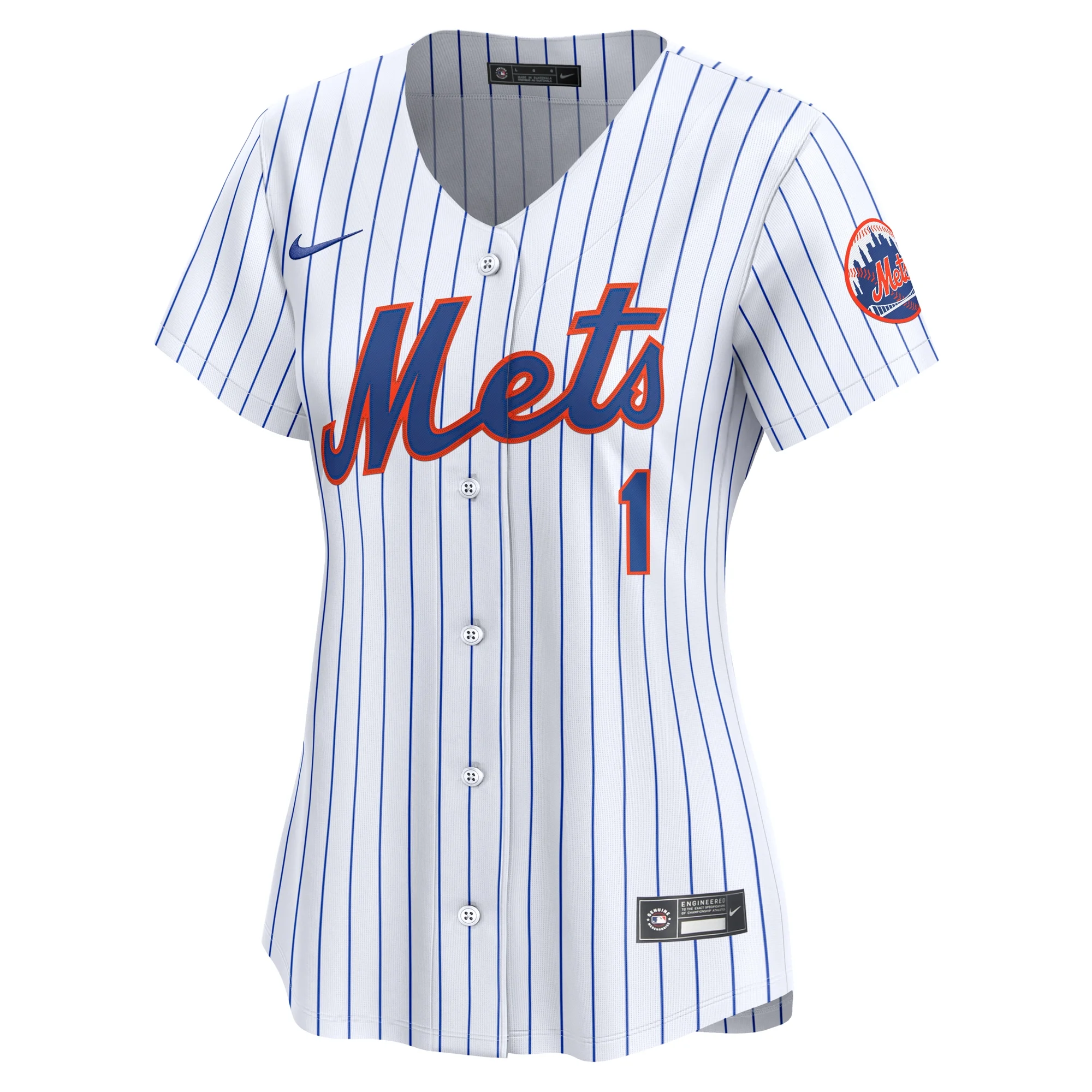 Women's Nike White New York Mets #1 Mom Home Limited Jersey