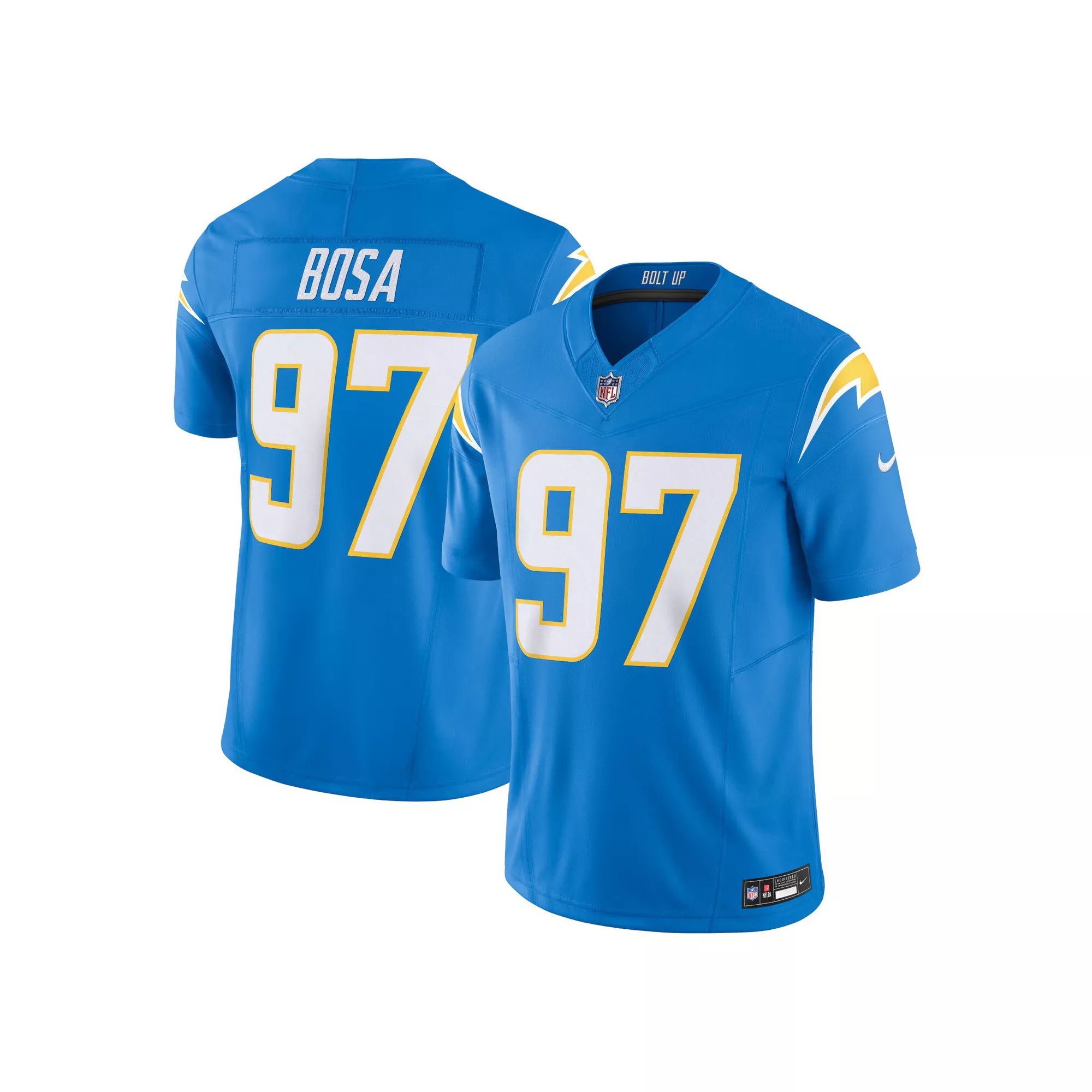 Men's Nike Joey Bosa Powder Blue Los Angeles Chargers Vapor F.U.S.E. Limited  Jersey