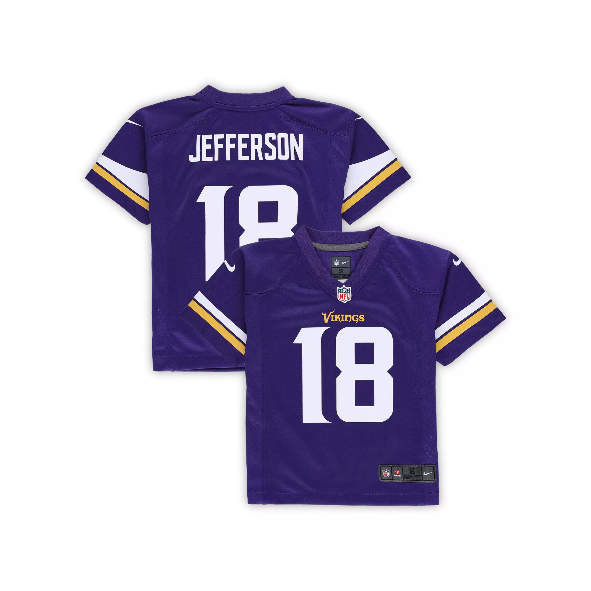 Preschool Nike Justin Jefferson Purple Minnesota Vikings Game Jersey