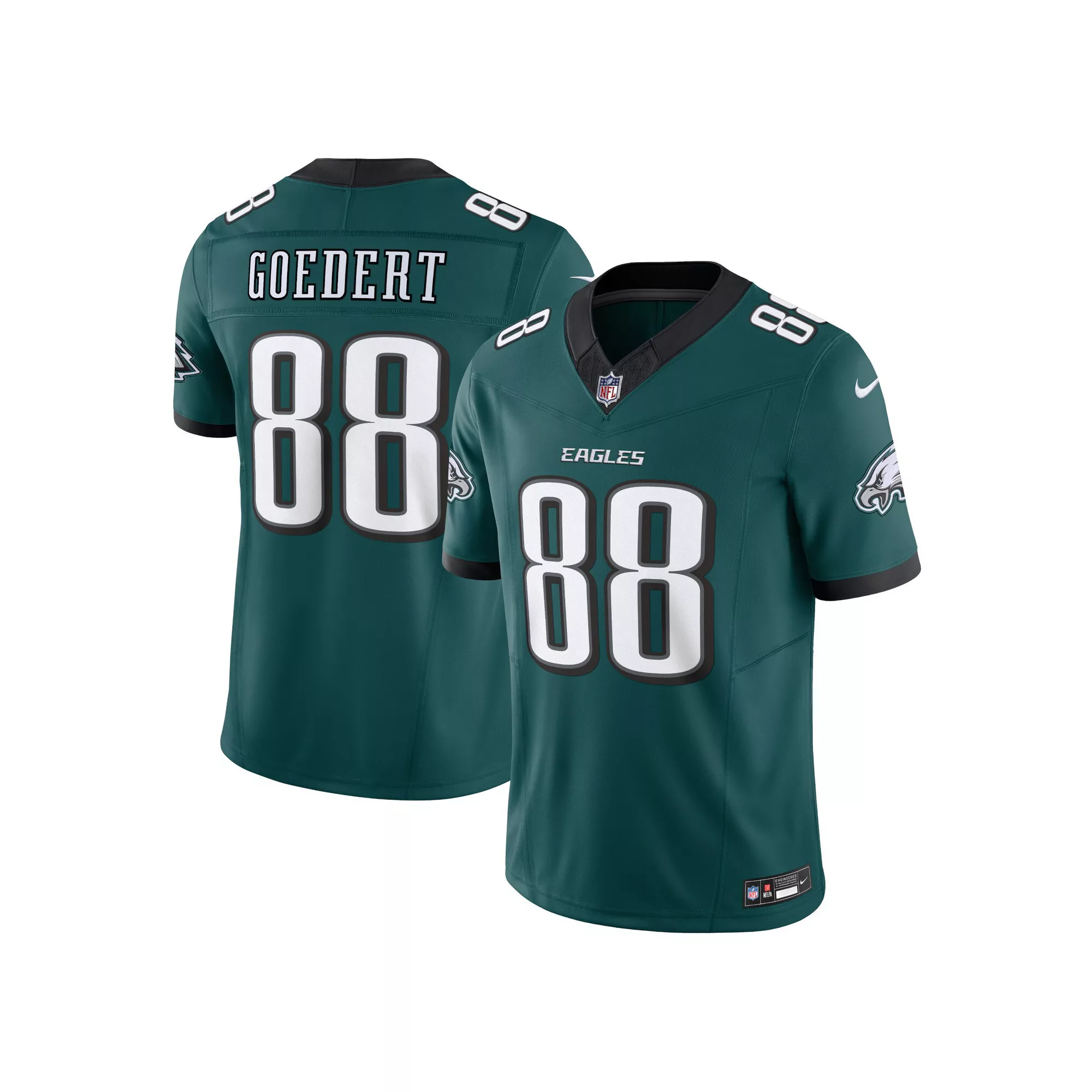 Men's Nike Dallas Goedert Midnight Green Philadelphia Eagles Vapor F.U.S.E. Limited Jersey