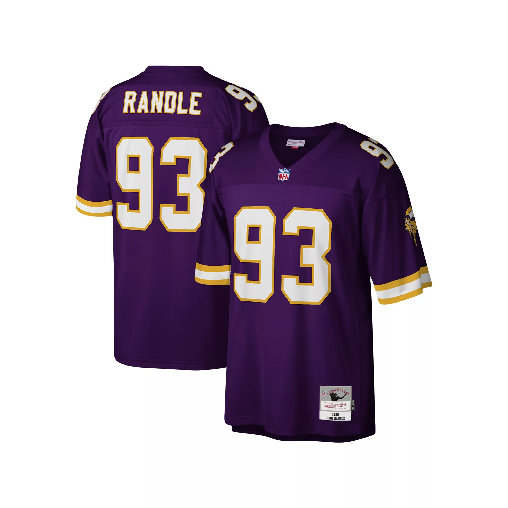 Men's Mitchell & Ness John Randle Purple Minnesota Vikings Legacy Replica Jersey