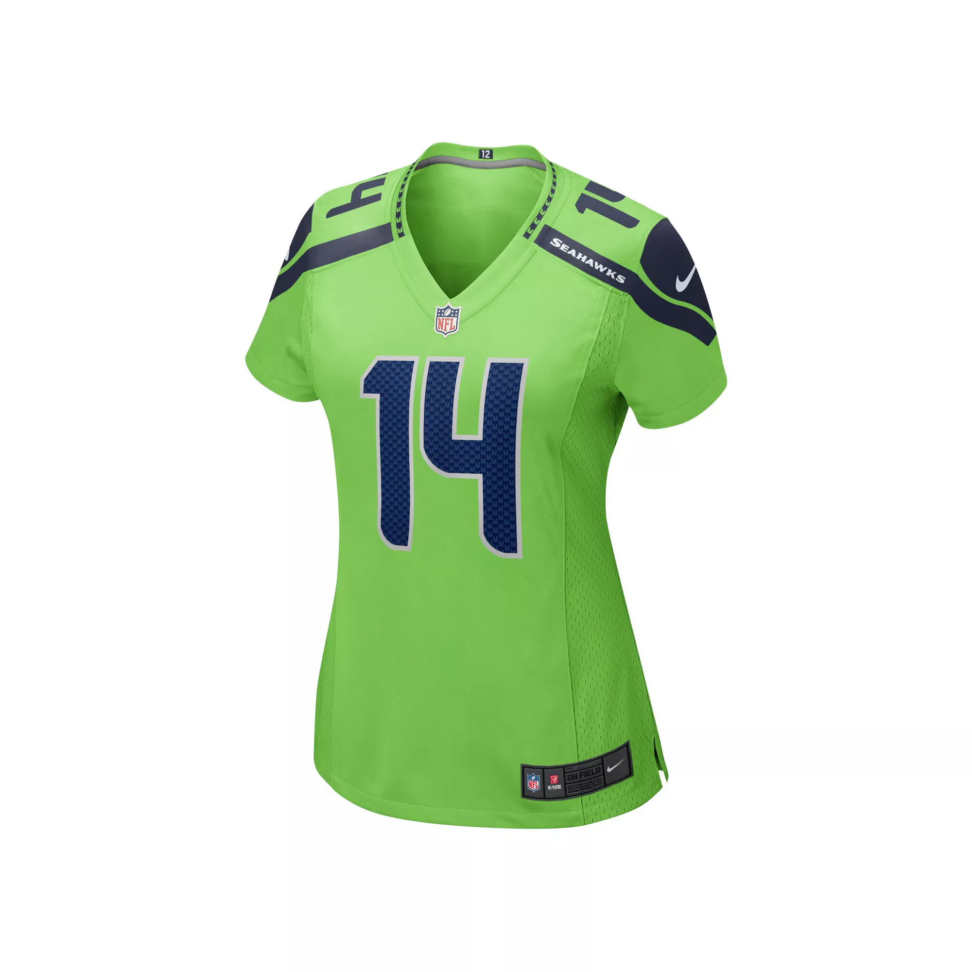Women's Nike DK Metcalf Neon Green Seattle Seahawks Game Jersey
