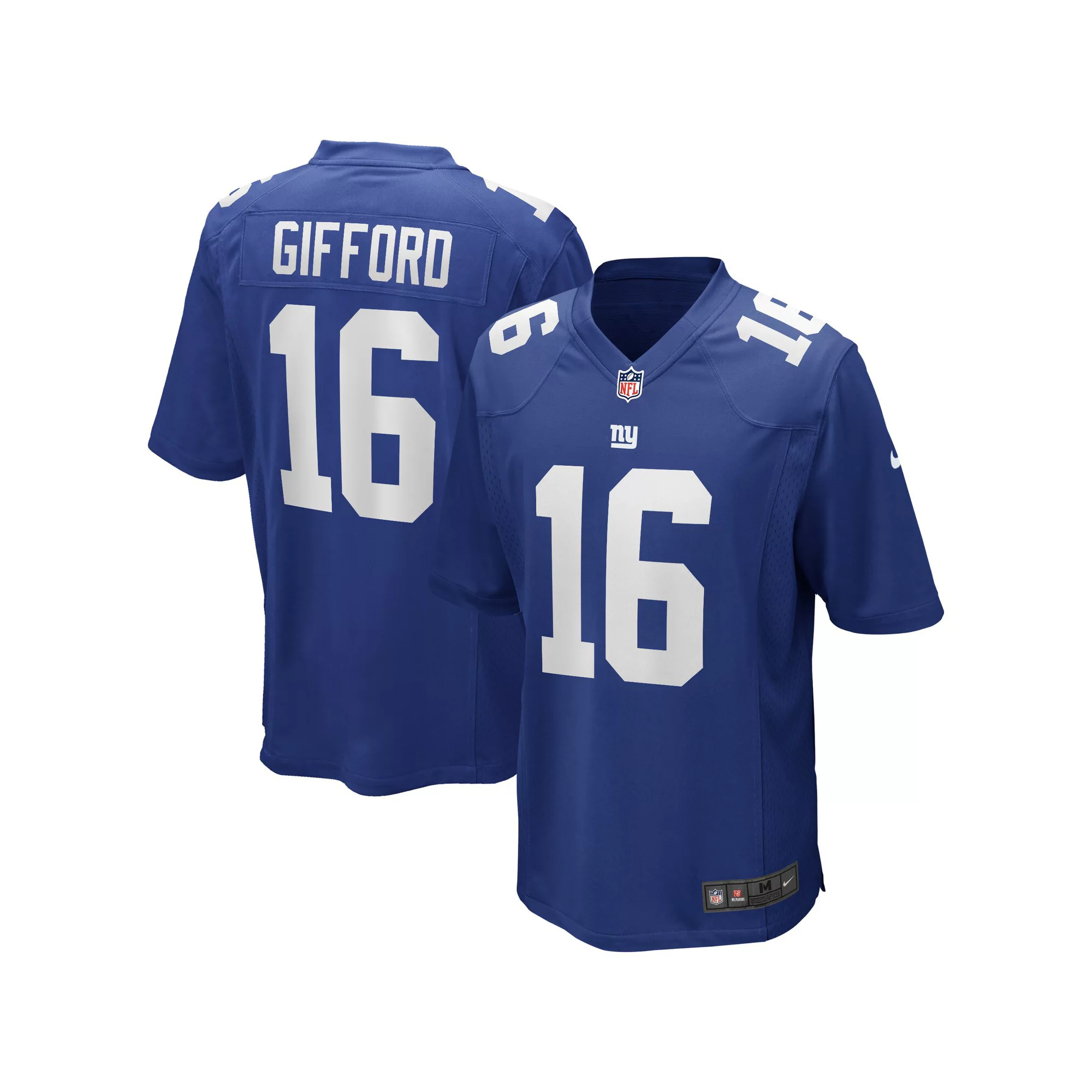 Men's Nike Frank Gifford Royal New York Giants Game Retired Player Jersey