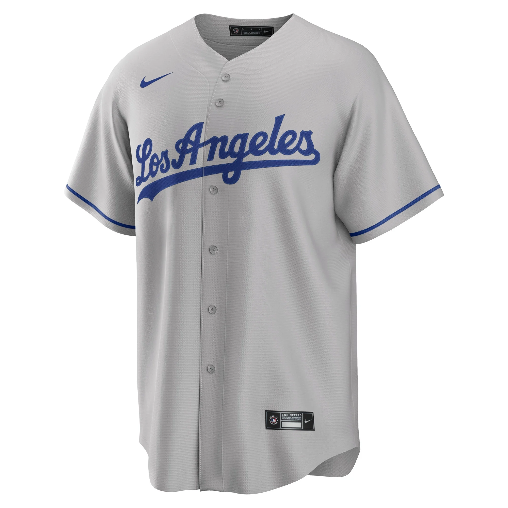 Men's Nike Freddie Freeman Gray Los Angeles Dodgers Road Replica Player Jersey