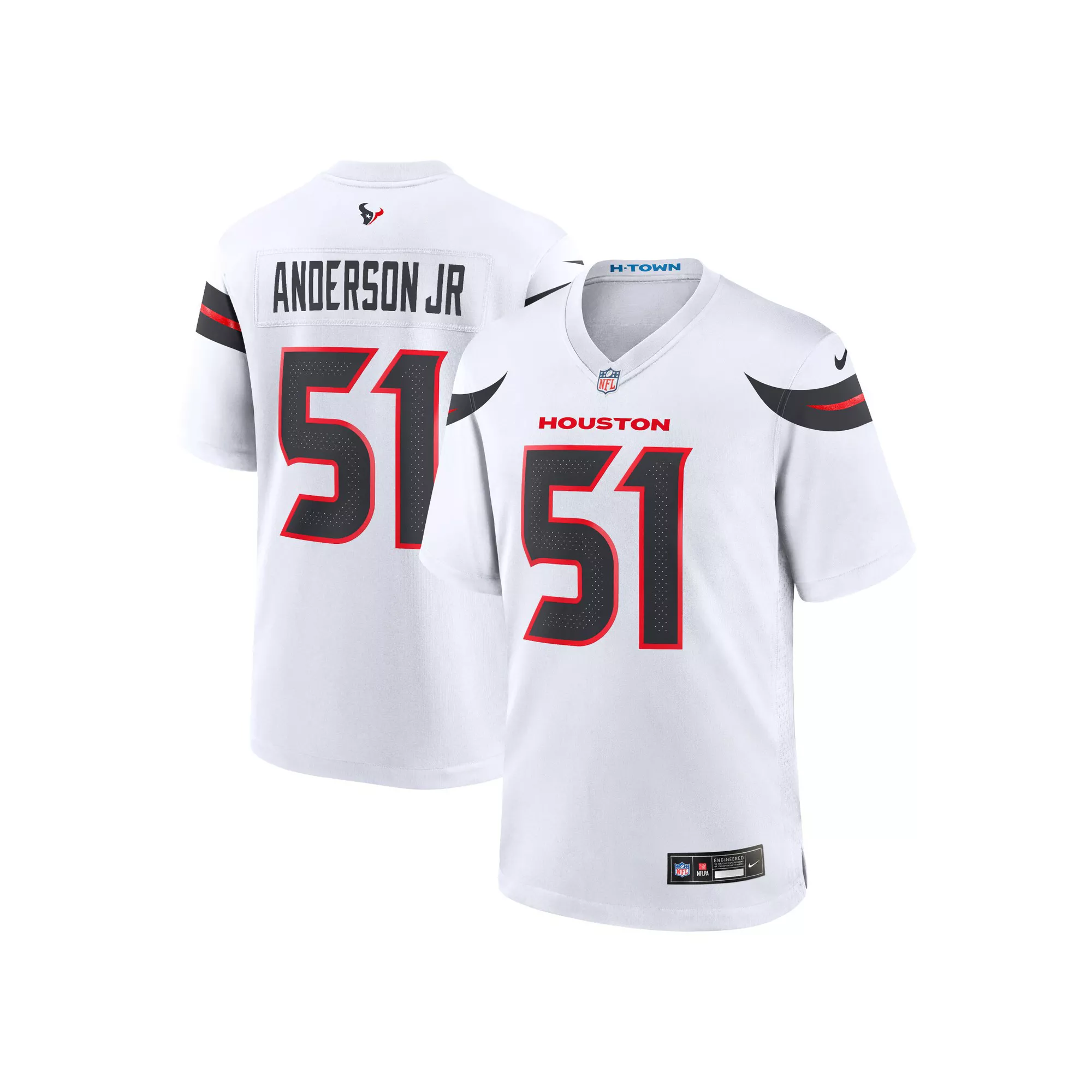 Men's Nike Will Anderson Jr. White Houston Texans Game Jersey