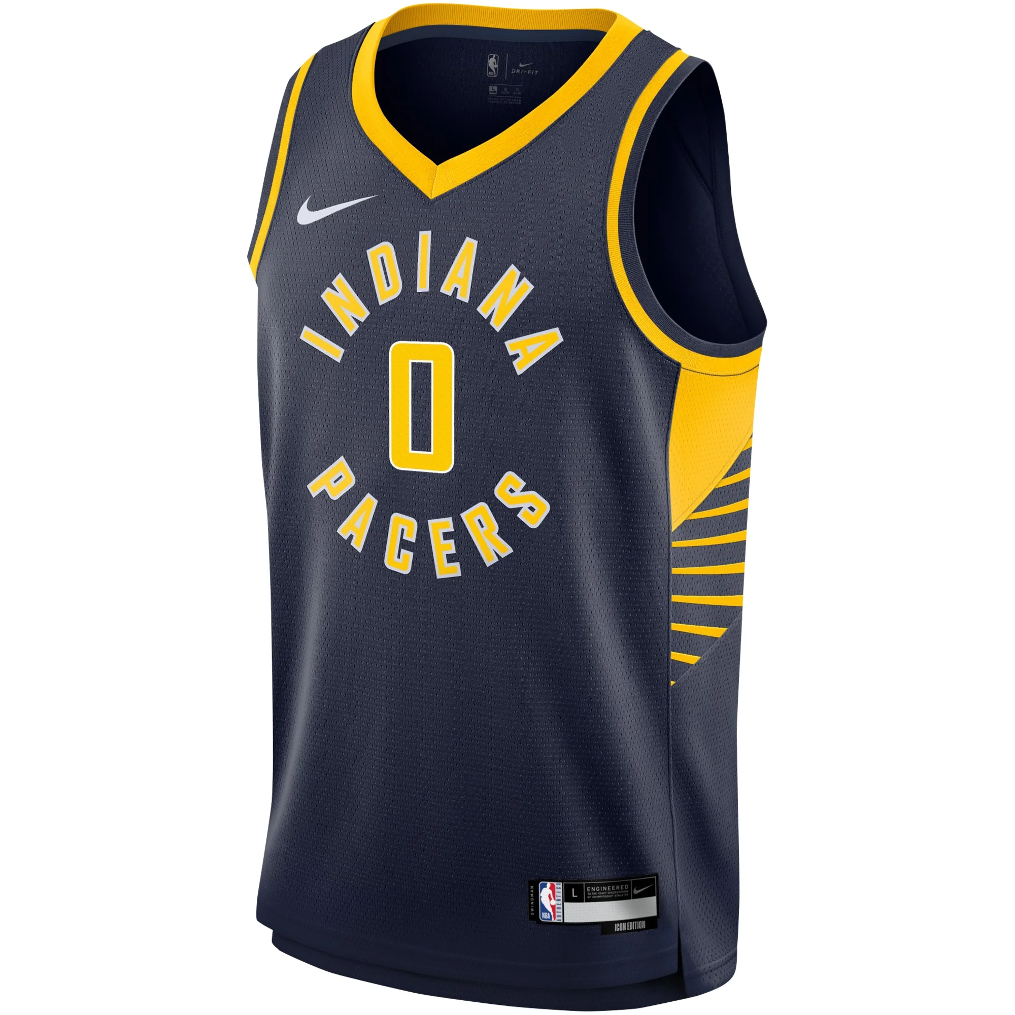 Youth Nike Tyrese Haliburton Navy Indiana Pacers Swingman Jersey - Icon Edition