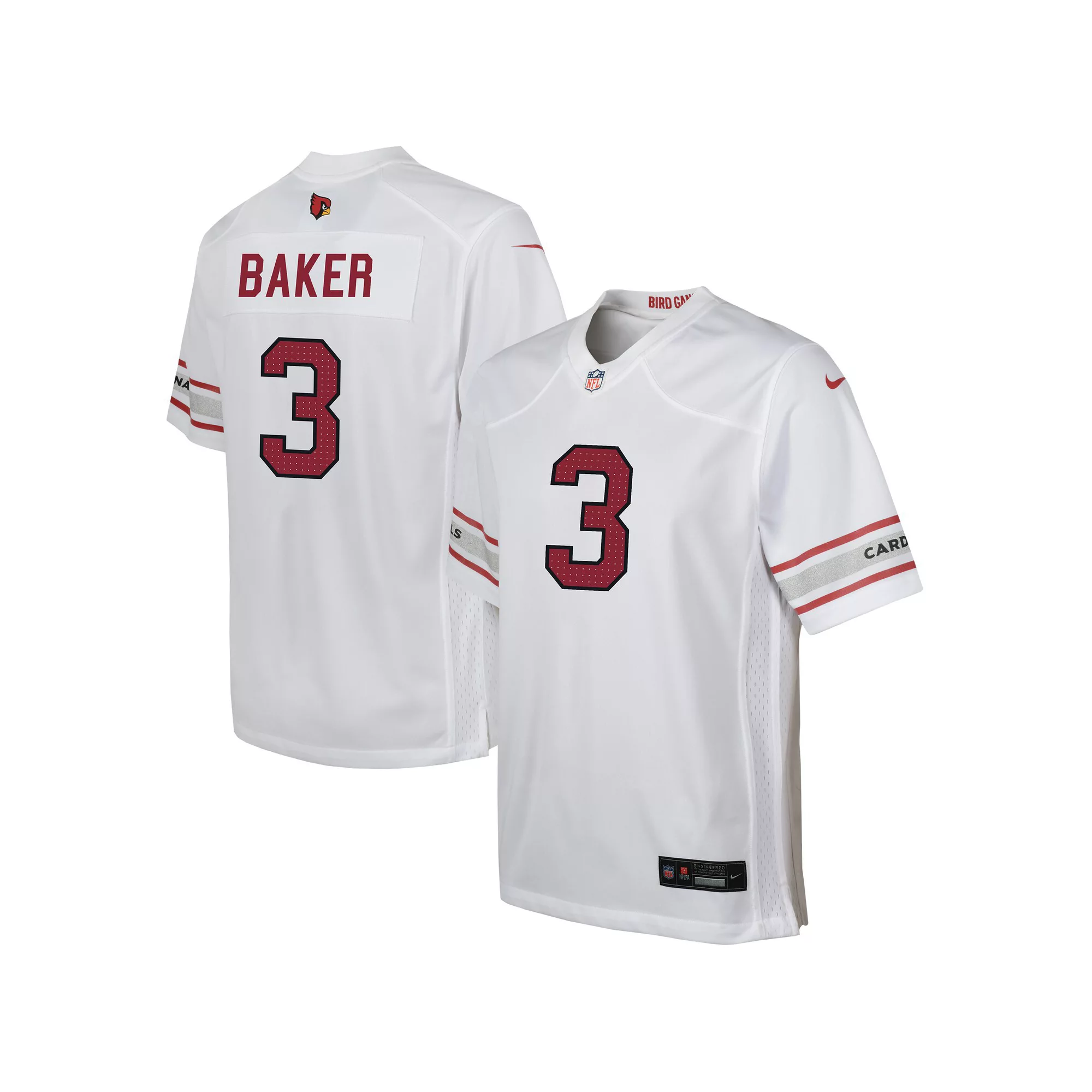 Youth Nike Budda Baker White Arizona Cardinals Game Player Jersey