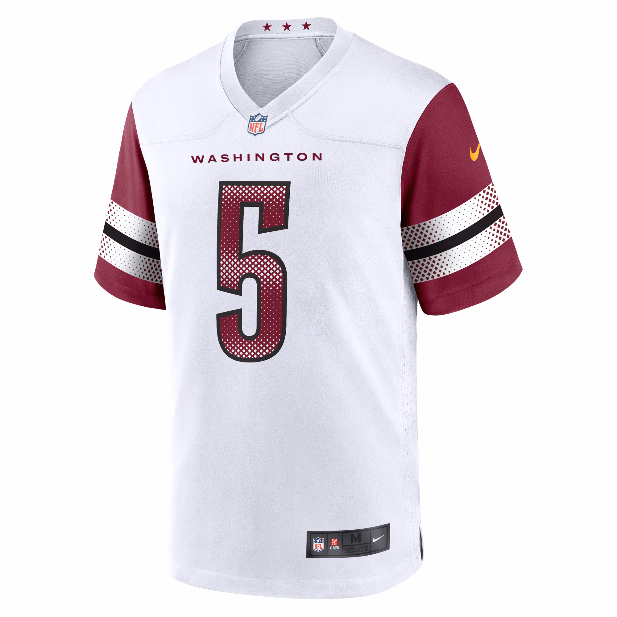 Jayden Daniels Washington Commanders Nike 2024 NFL Draft First Round Pick Player Game Jersey - White