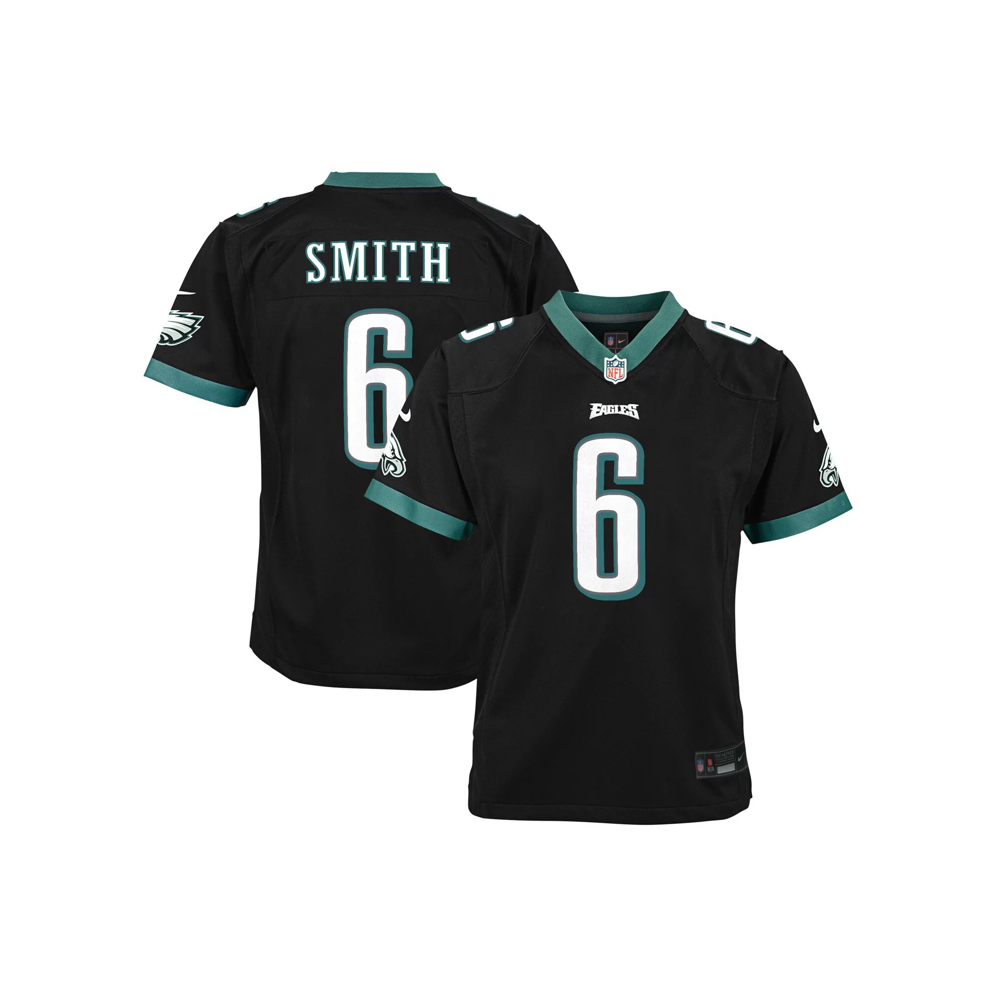Youth Nike DeVonta Smith Black Philadelphia Eagles Game Jersey