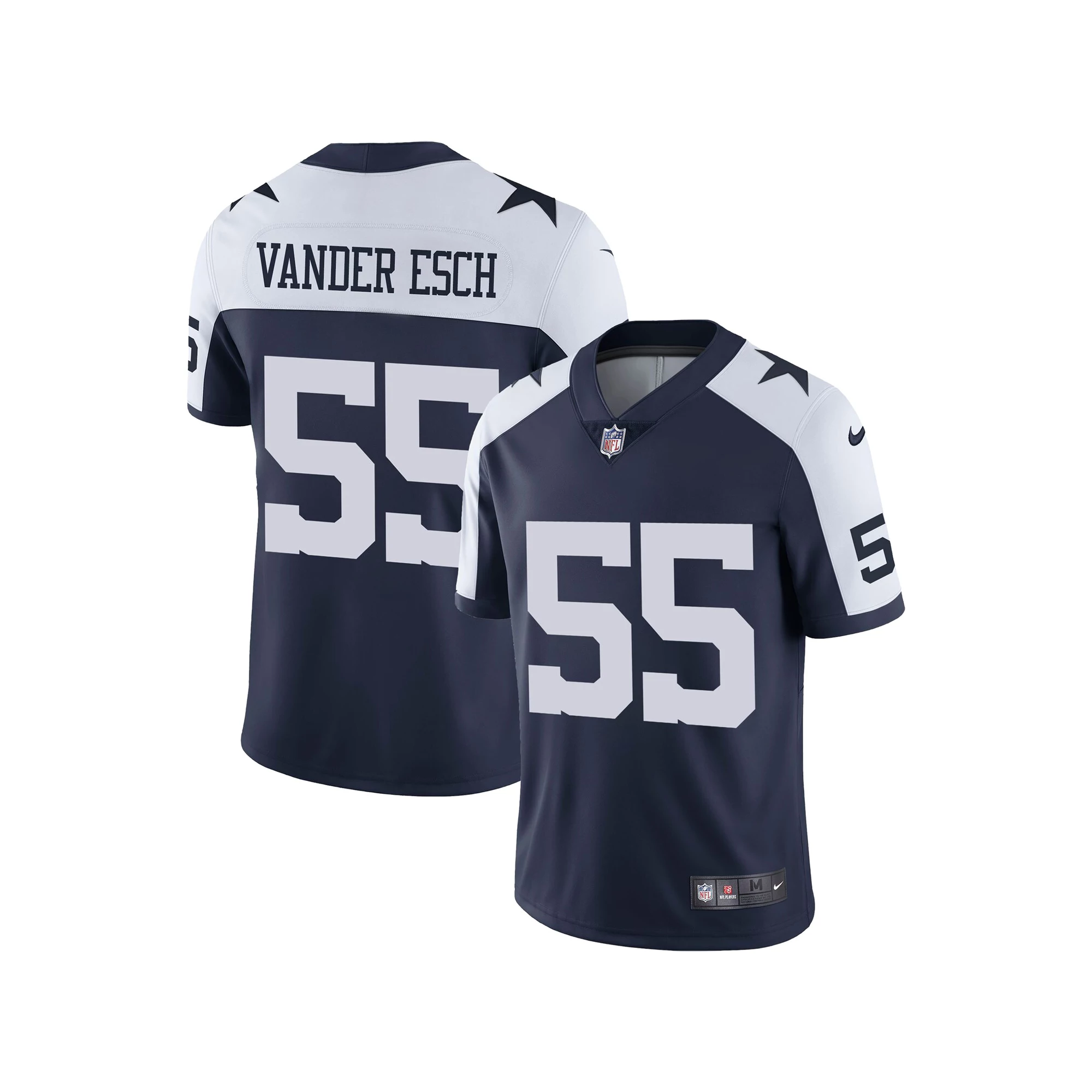 Men's Nike Leighton Vander Esch Navy Dallas Cowboys Alternate Vapor Limited Jersey