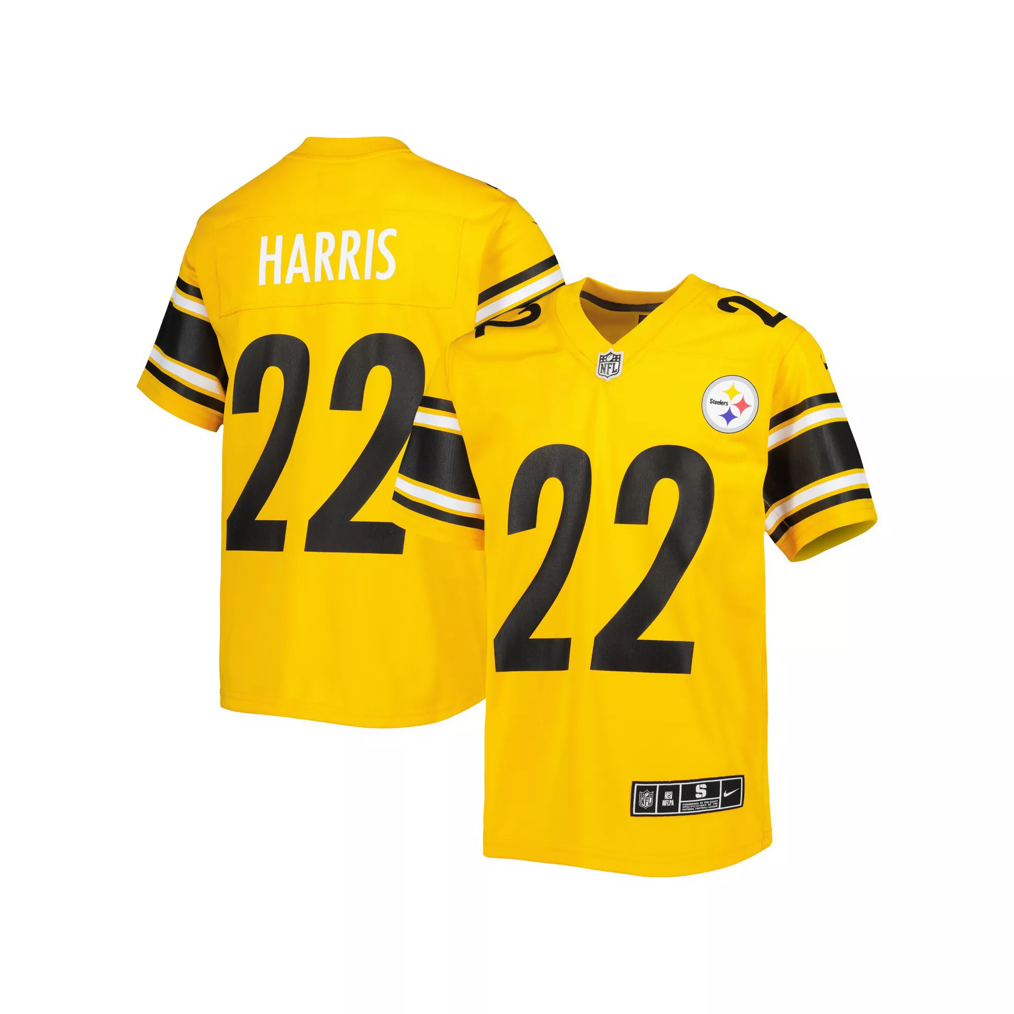 Youth Nike Najee Harris Gold Pittsburgh Steelers Inverted Game Jersey
