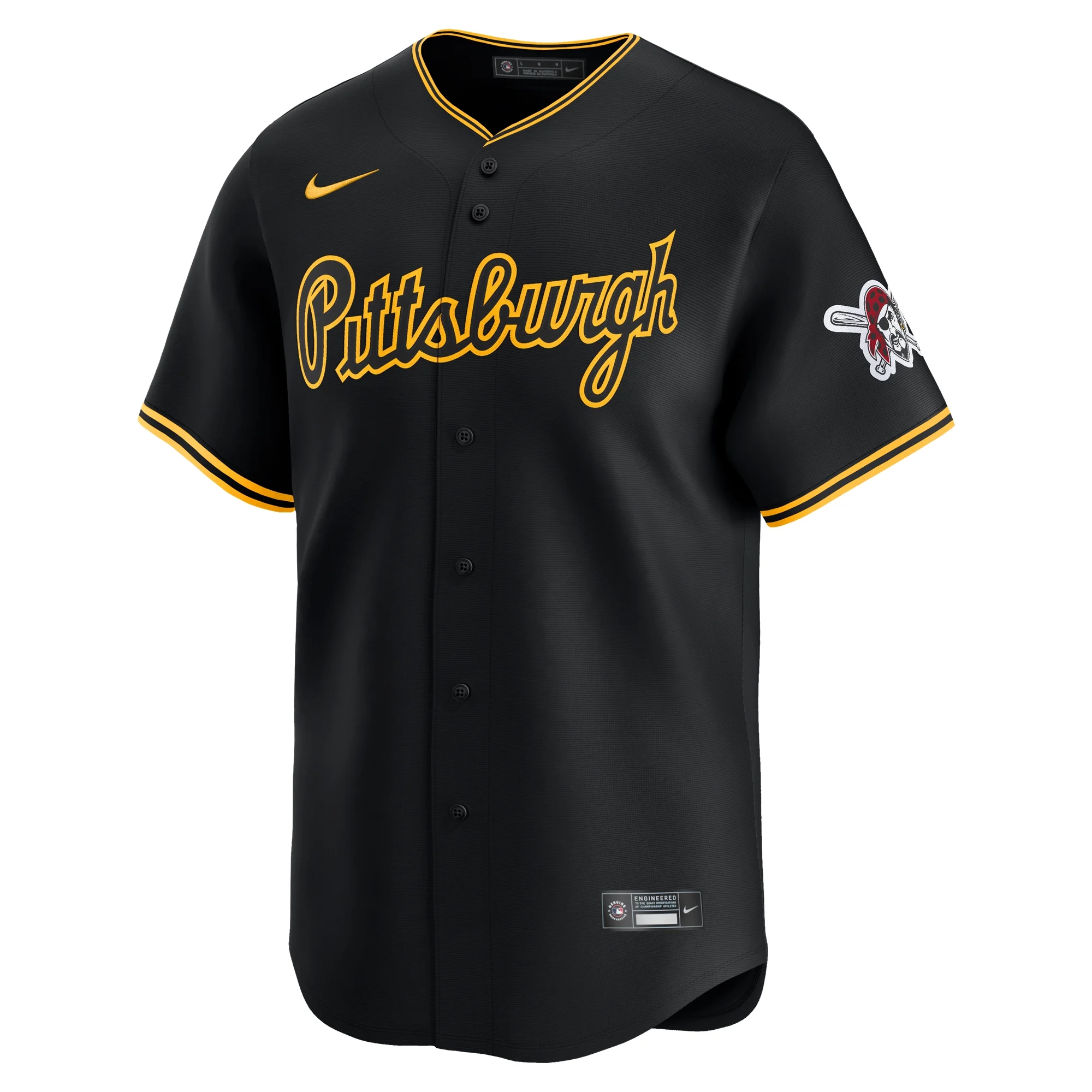 Men's Nike Black Pittsburgh Pirates Alternate Limited Jersey