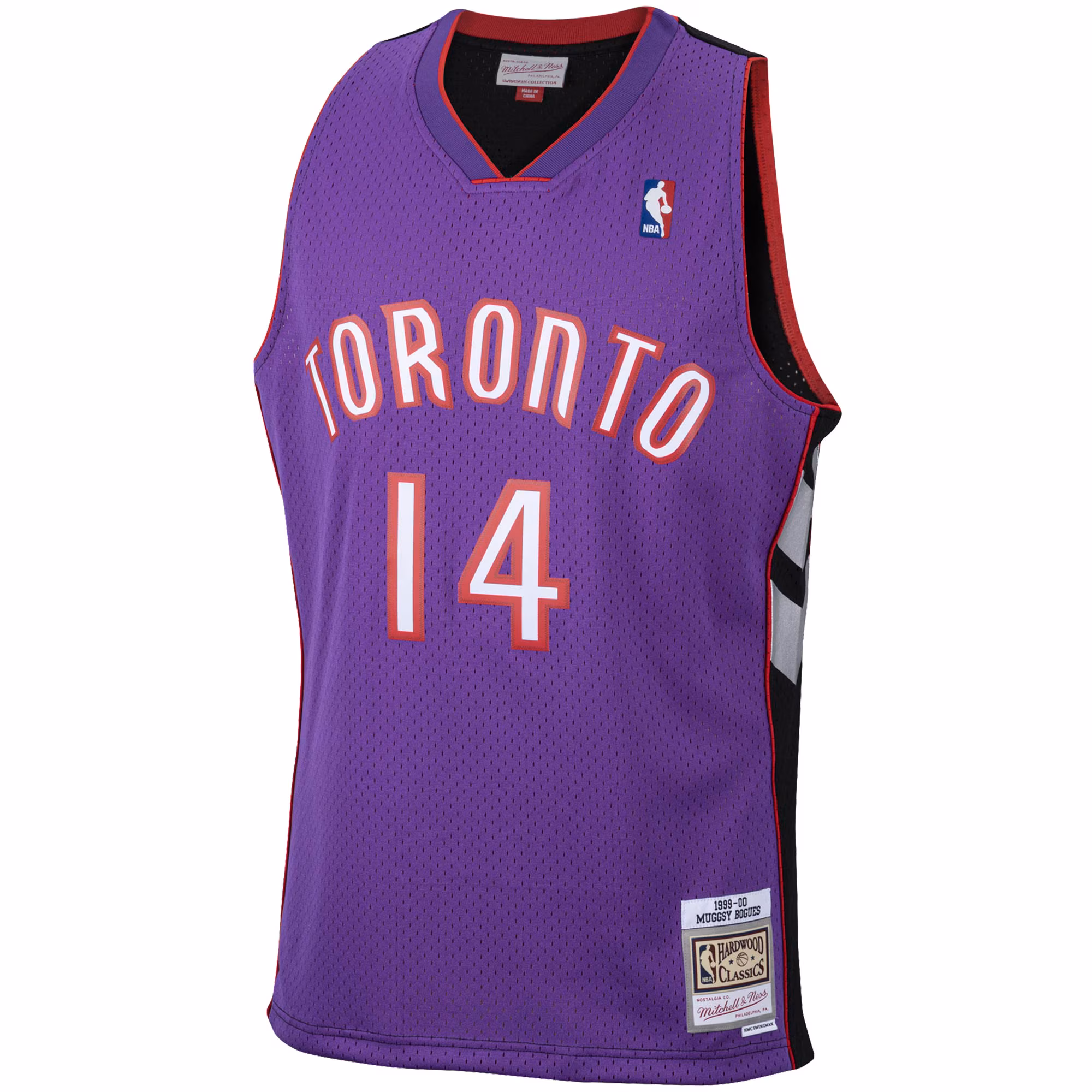 Muggsy Bogues Toronto Raptors Mitchell & Ness 2001/02 Hardwood Classics Swingman Jersey - Purple
