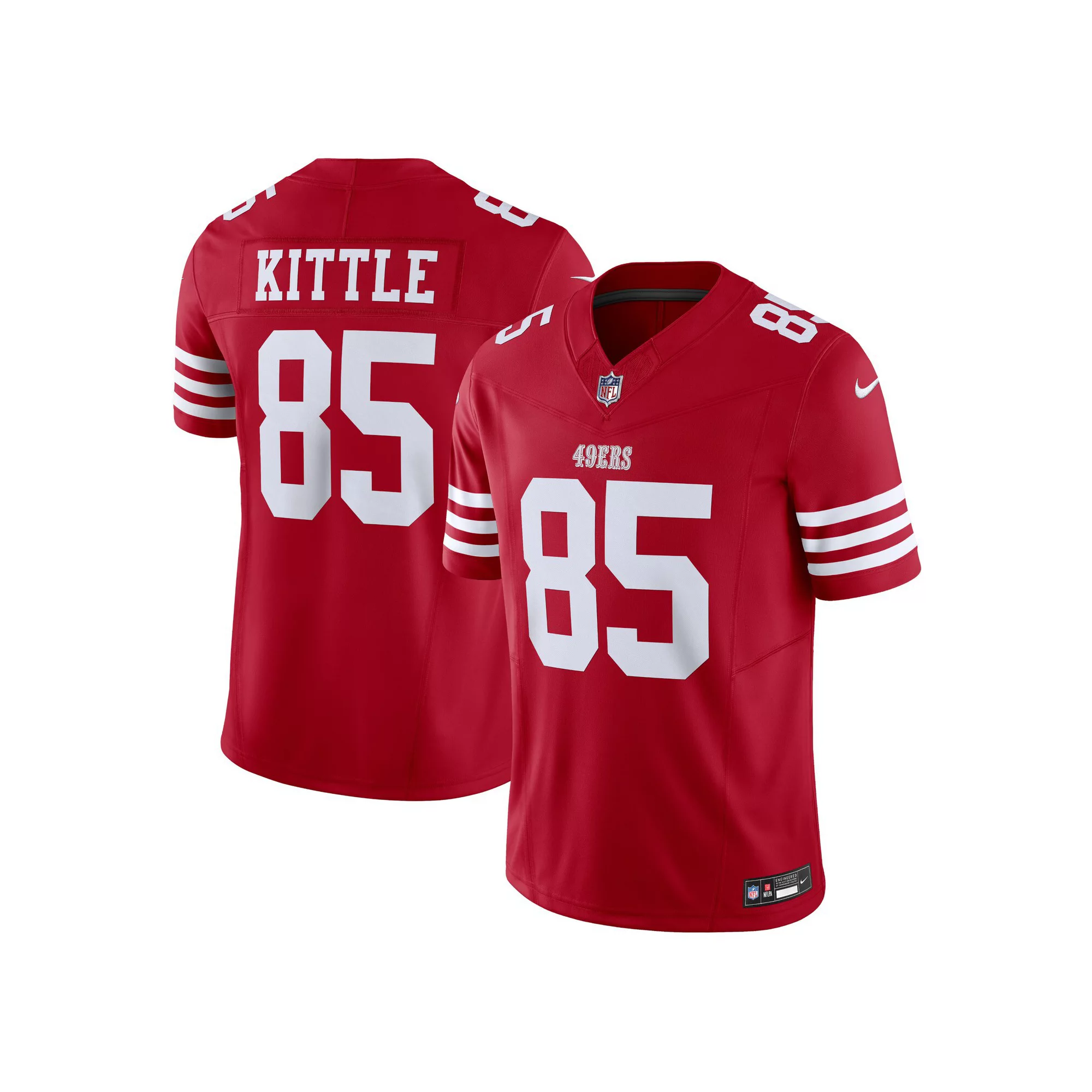 Men's Nike George Kittle Scarlet San Francisco 49ers Vapor F.U.S.E. Limited  Jersey