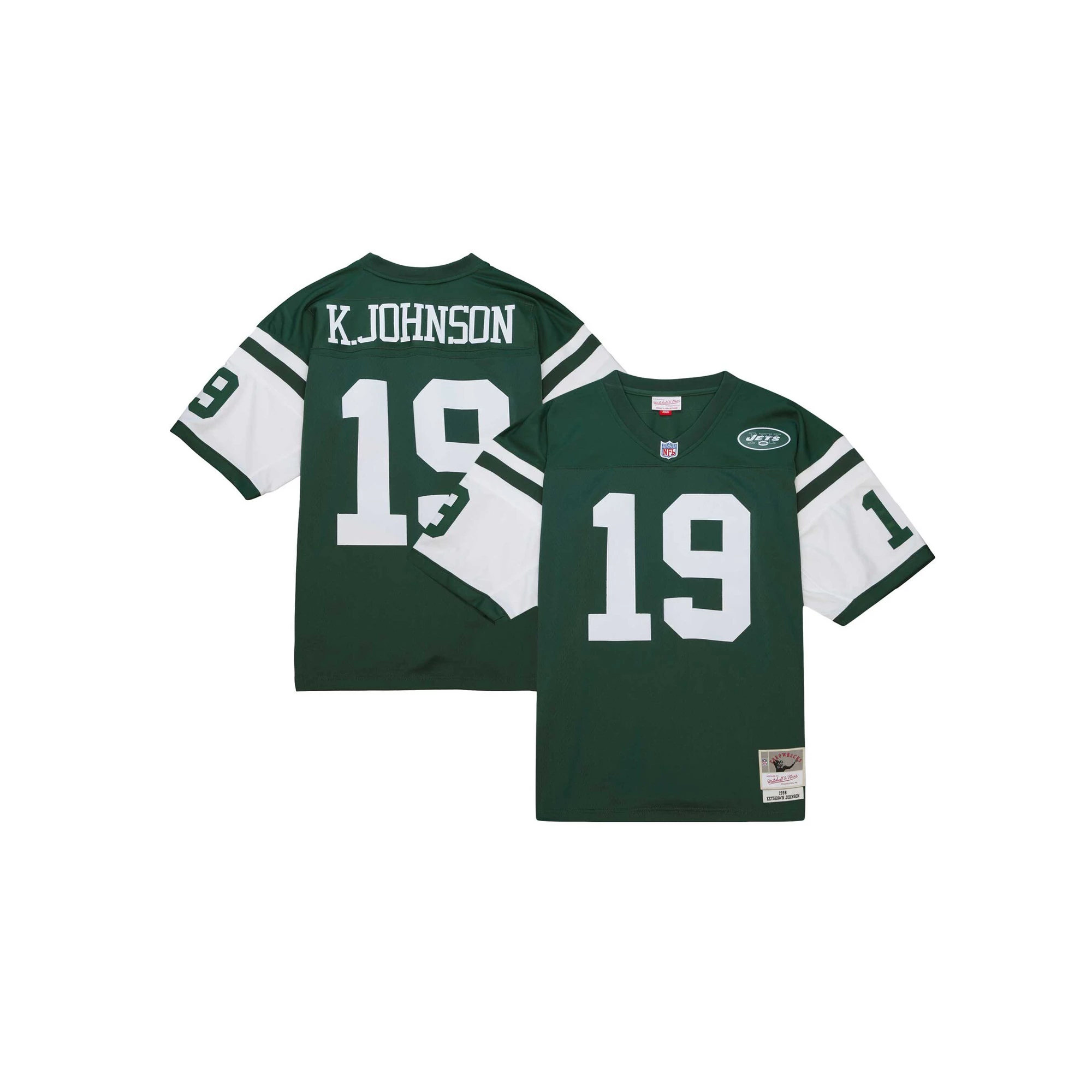 Men's Mitchell & Ness Keyshawn Johnson Green New York Jets 1998 Legacy Replica Jersey
