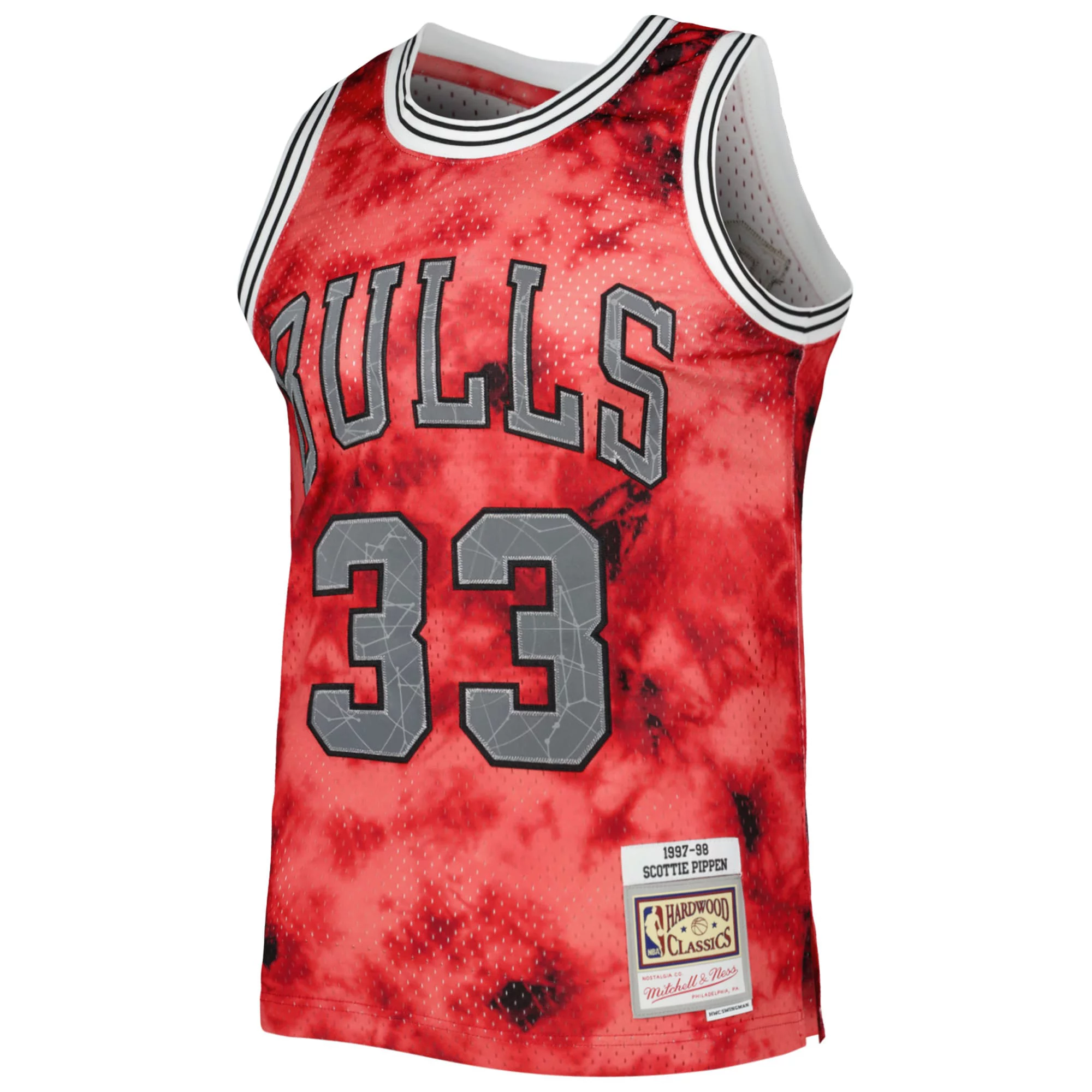 Men's Mitchell & Ness Scottie Pippen Red Chicago Bulls 1997/98 Galaxy Swingman Jersey