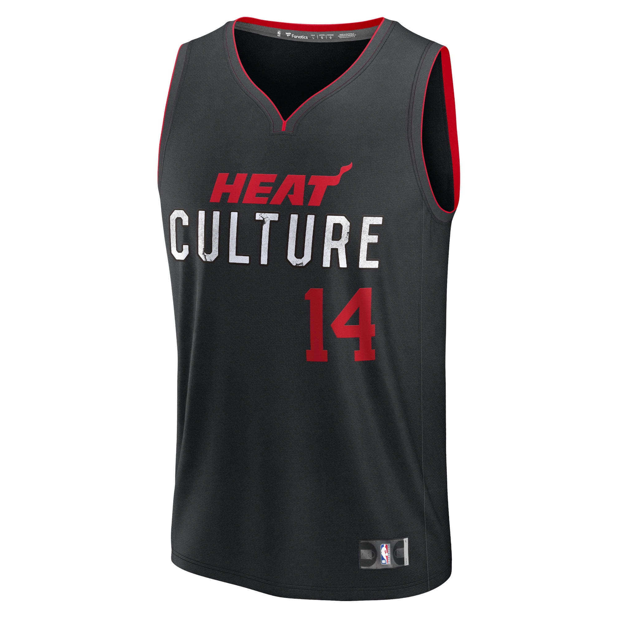 Unisex Fanatics Branded Tyler Herro Black Miami Heat 2023/24 Fast Break Jersey - City Edition