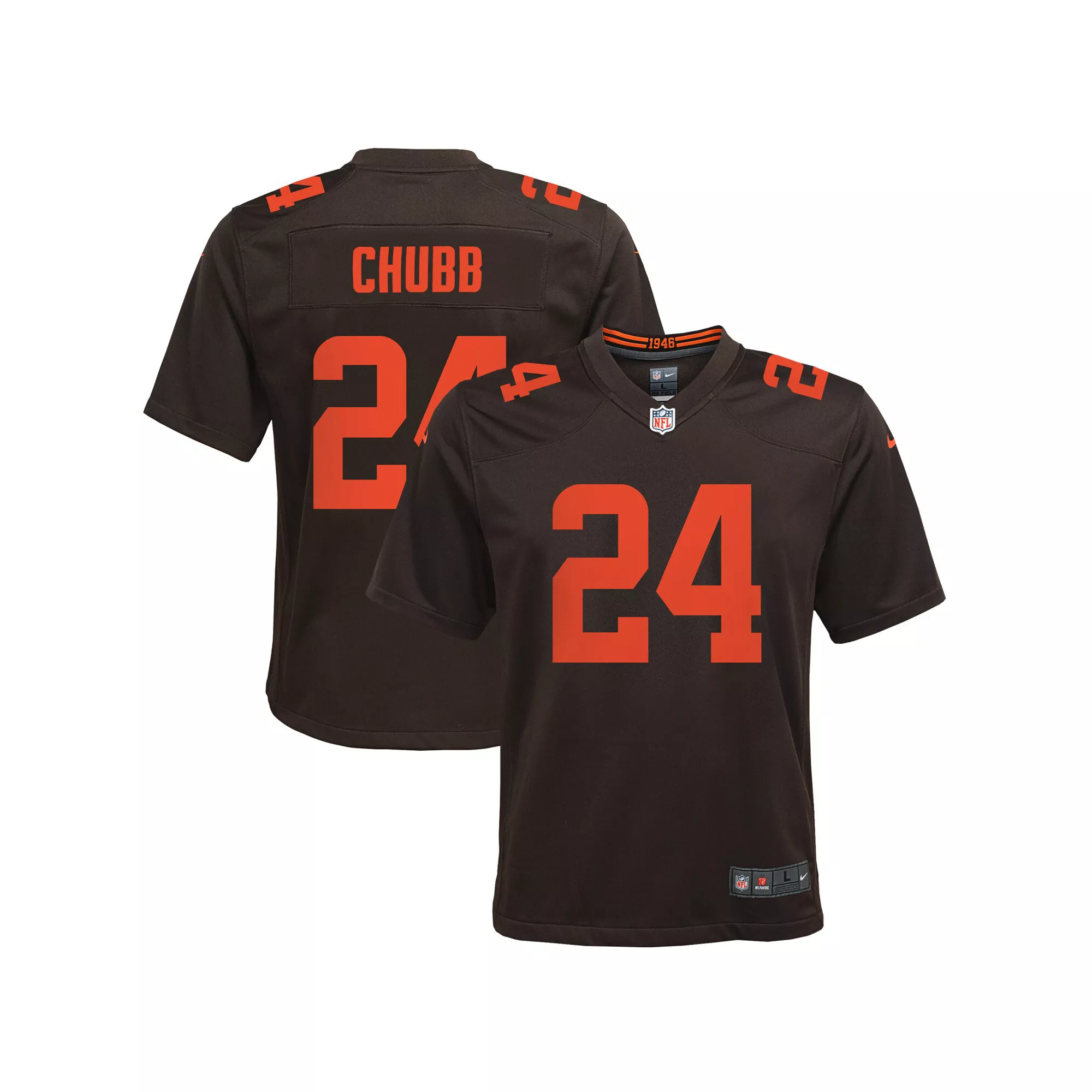 Youth Nike Nick Chubb Brown Cleveland Browns Game Jersey