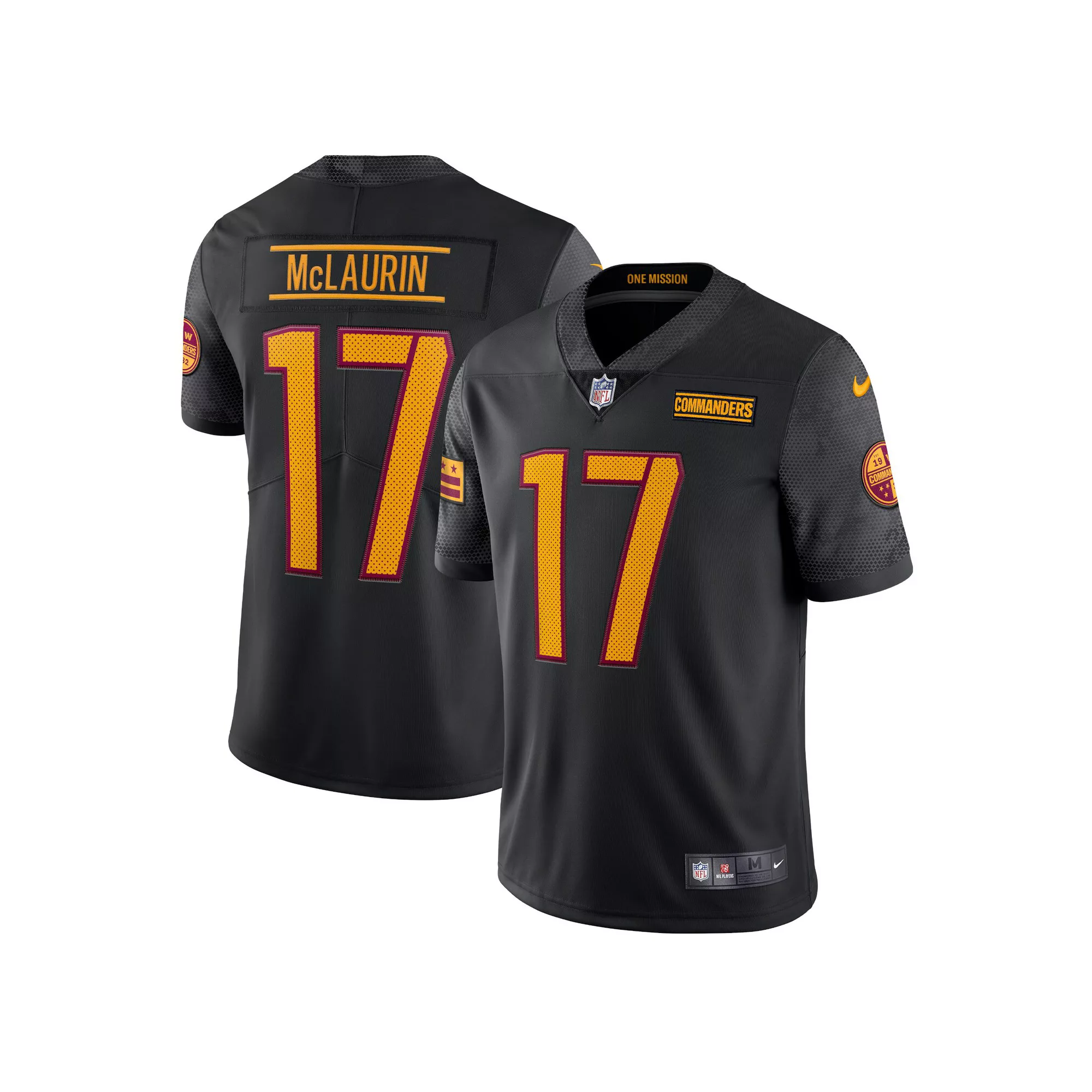 Men's Nike Terry McLaurin Black Washington Commanders Alternate Vapor Limited Jersey
