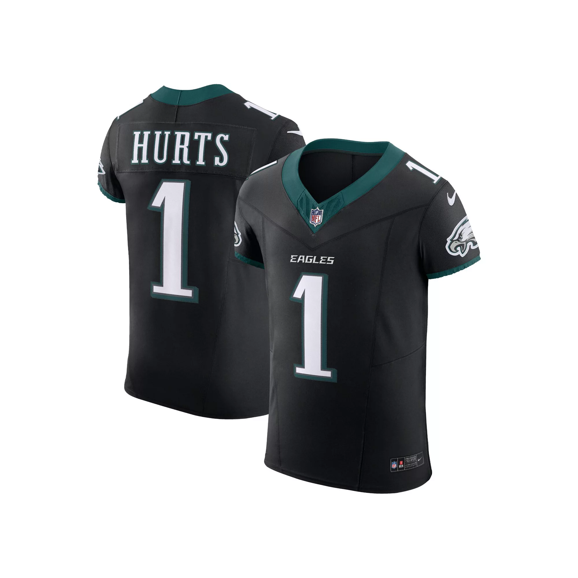 Men's Nike Jalen Hurts Black Philadelphia Eagles Alternate Vapor F.U.S.E. Elite Jersey