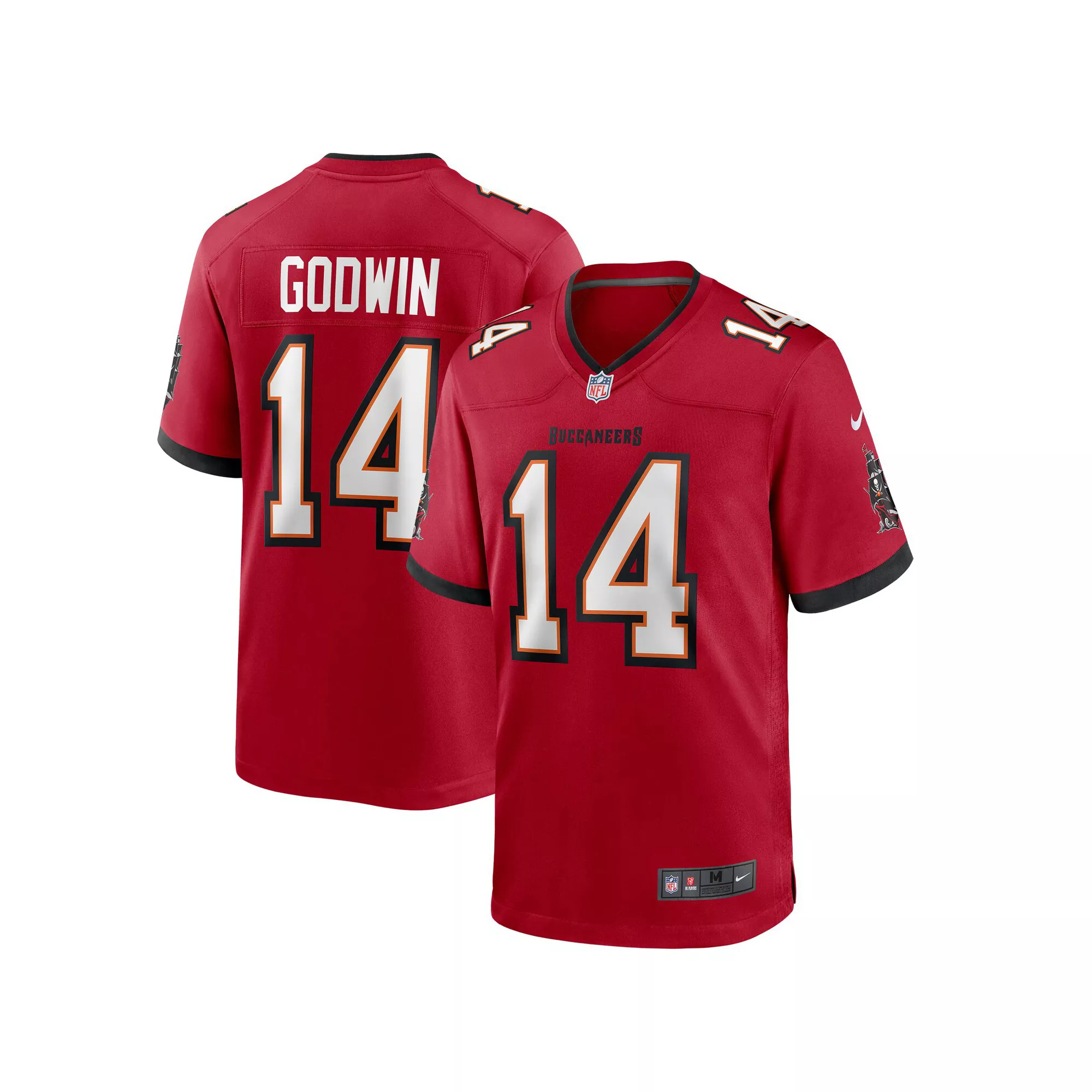 Men's Nike Chris Godwin Red Tampa Bay Buccaneers Game Player Jersey