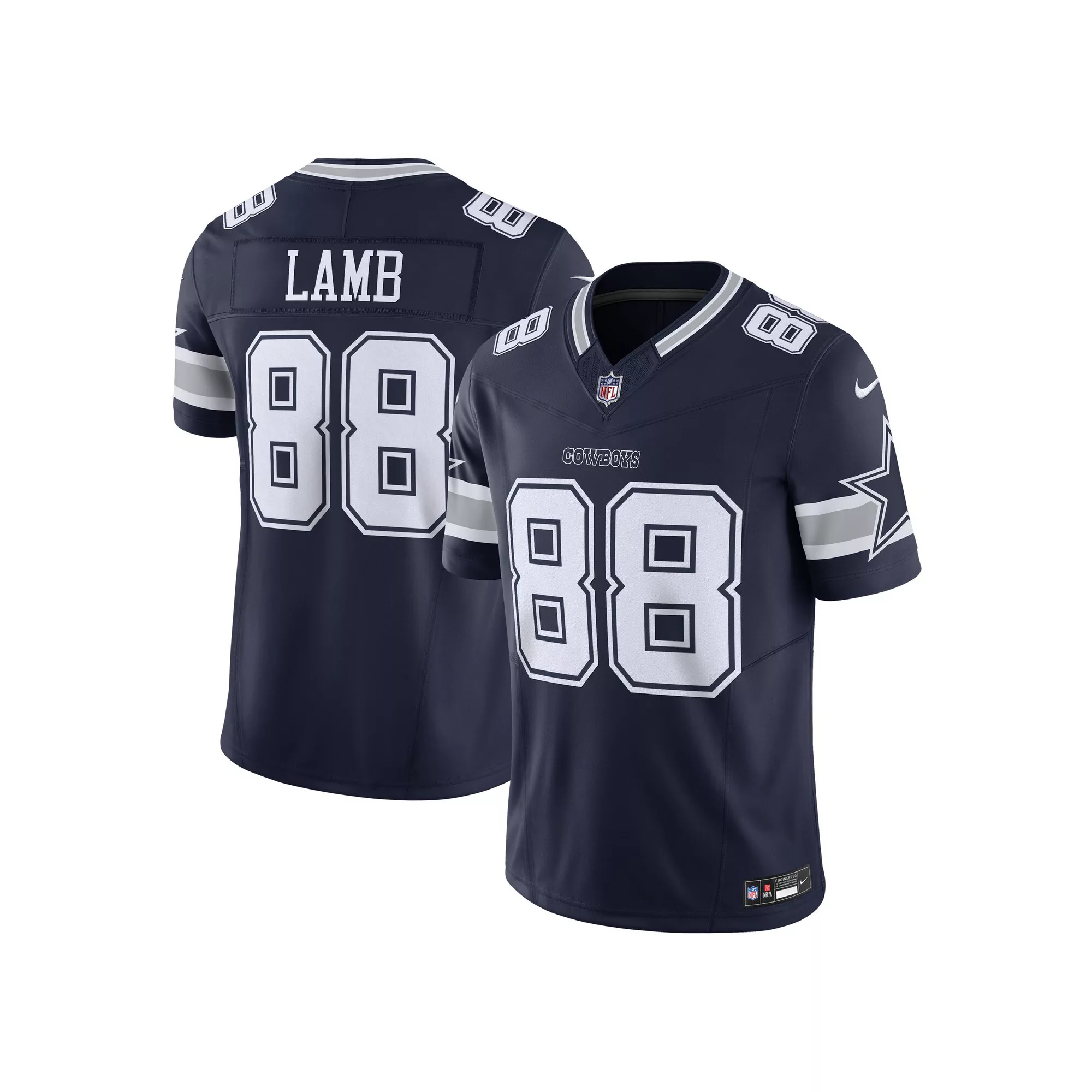 Men's Nike CeeDee Lamb Navy Dallas Cowboys Vapor F.U.S.E. Limited Jersey