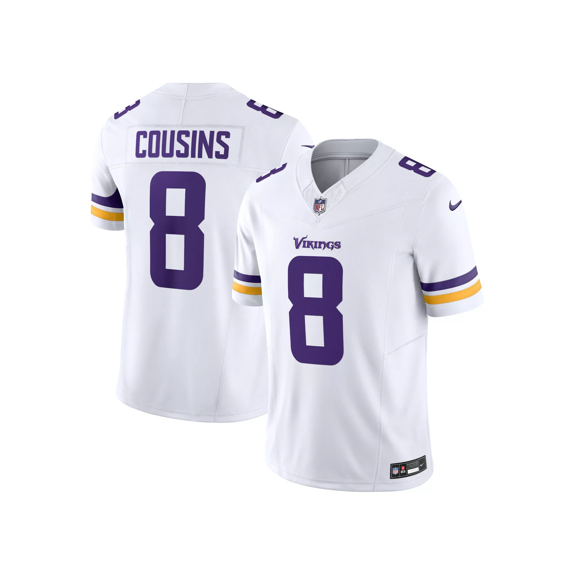 Men's Nike Kirk Cousins White Minnesota Vikings Vapor F.U.S.E. Limited  Jersey
