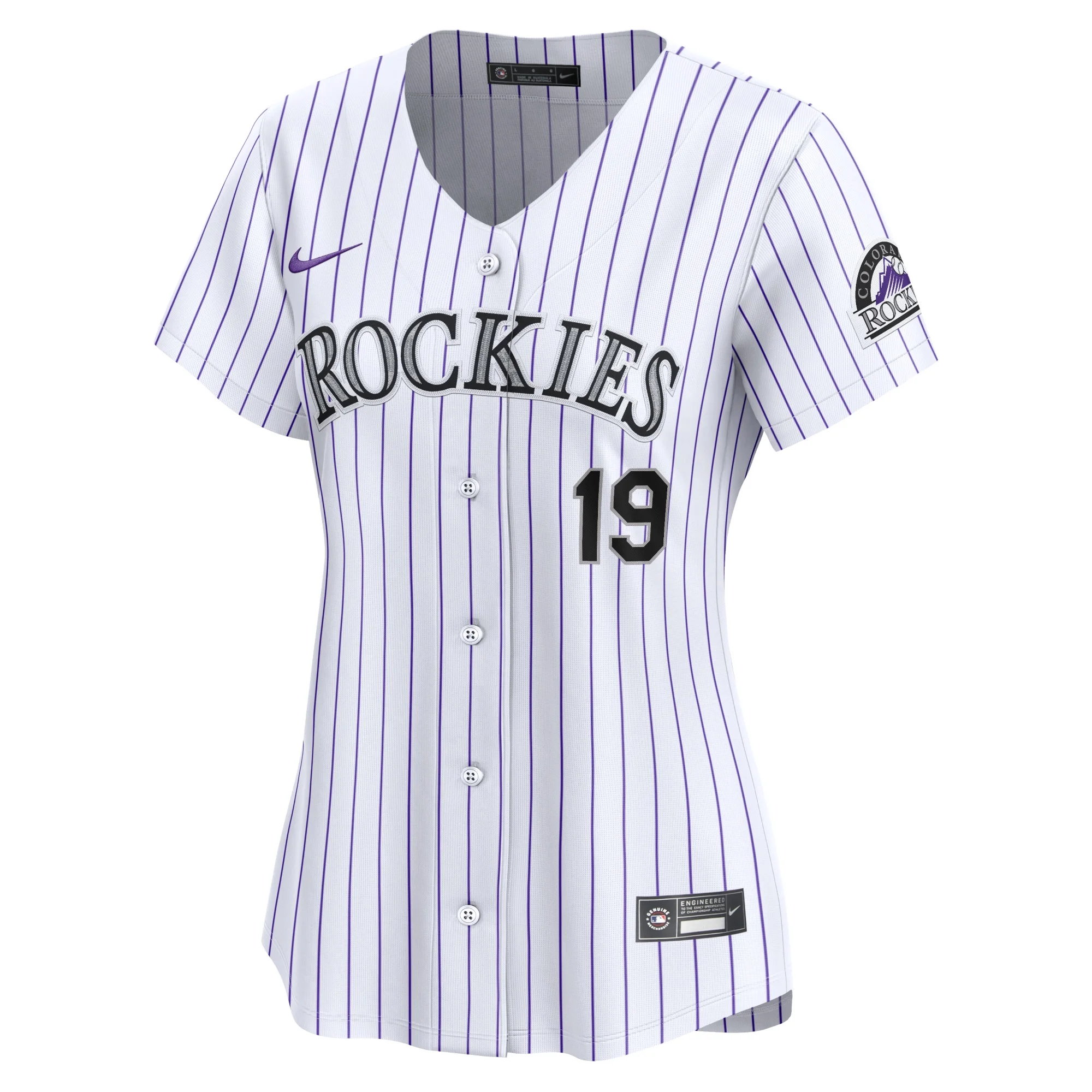 Women's Nike Charlie Blackmon White Colorado Rockies Home Limited Player Jersey