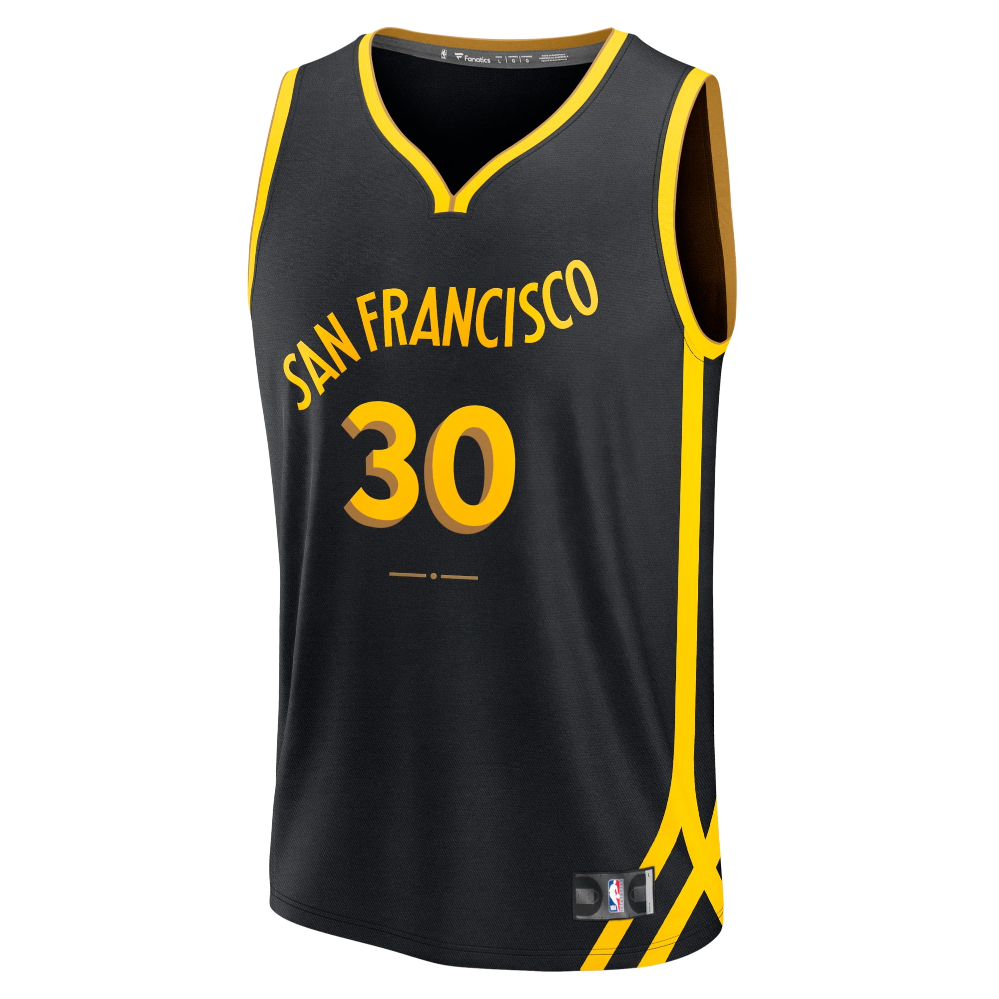 Men's Fanatics Stephen Curry Black Golden State Warriors Fast Break Jersey - City Edition