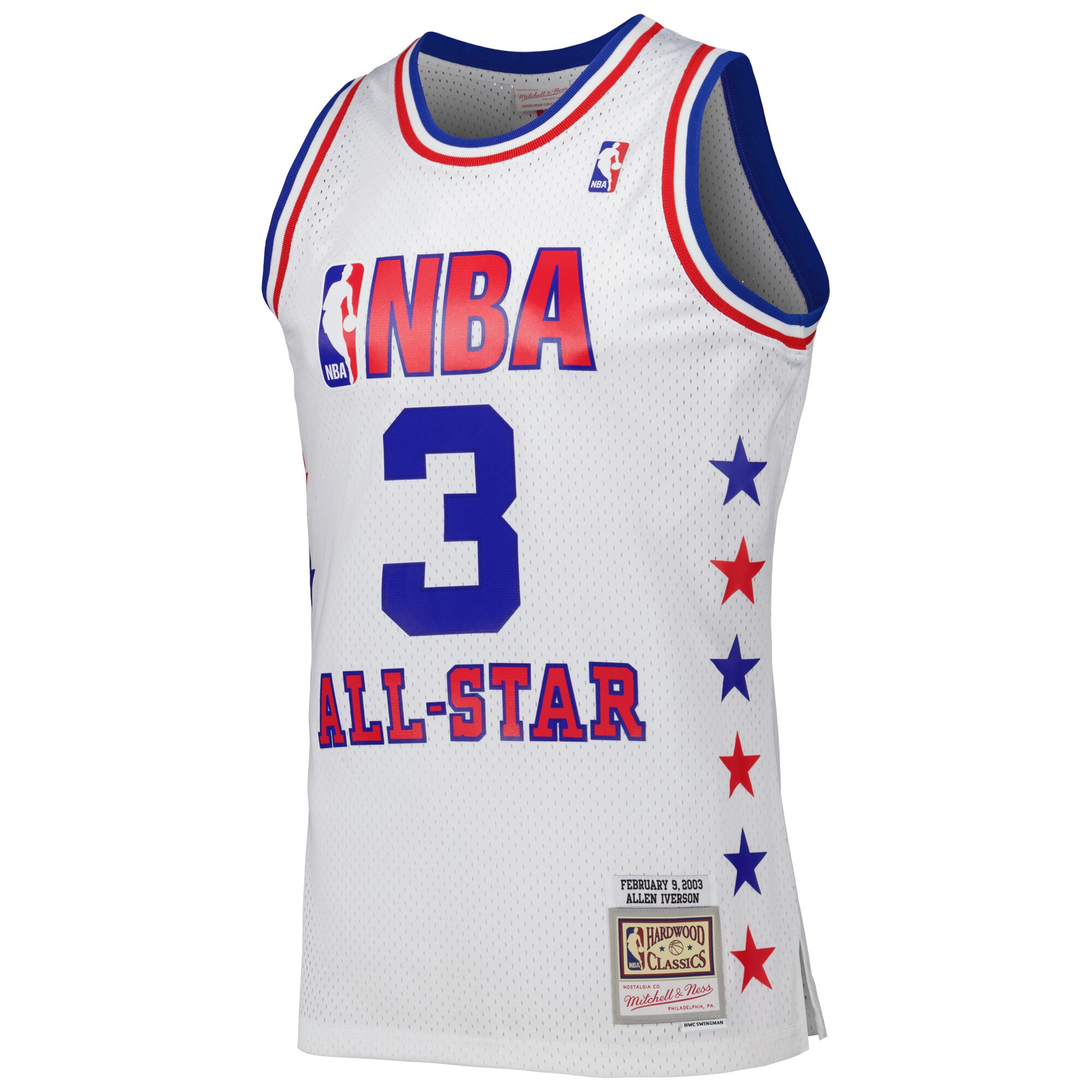 Allen Iverson Eastern Conference Mitchell & Ness 2003 All Star Game Swingman Jersey - White