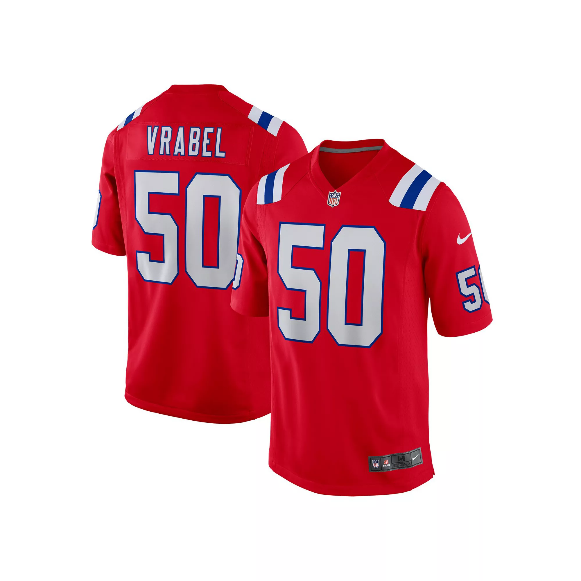 Men's Nike Mike Vrabel Red New England Patriots Retired Player Alternate Game Jersey