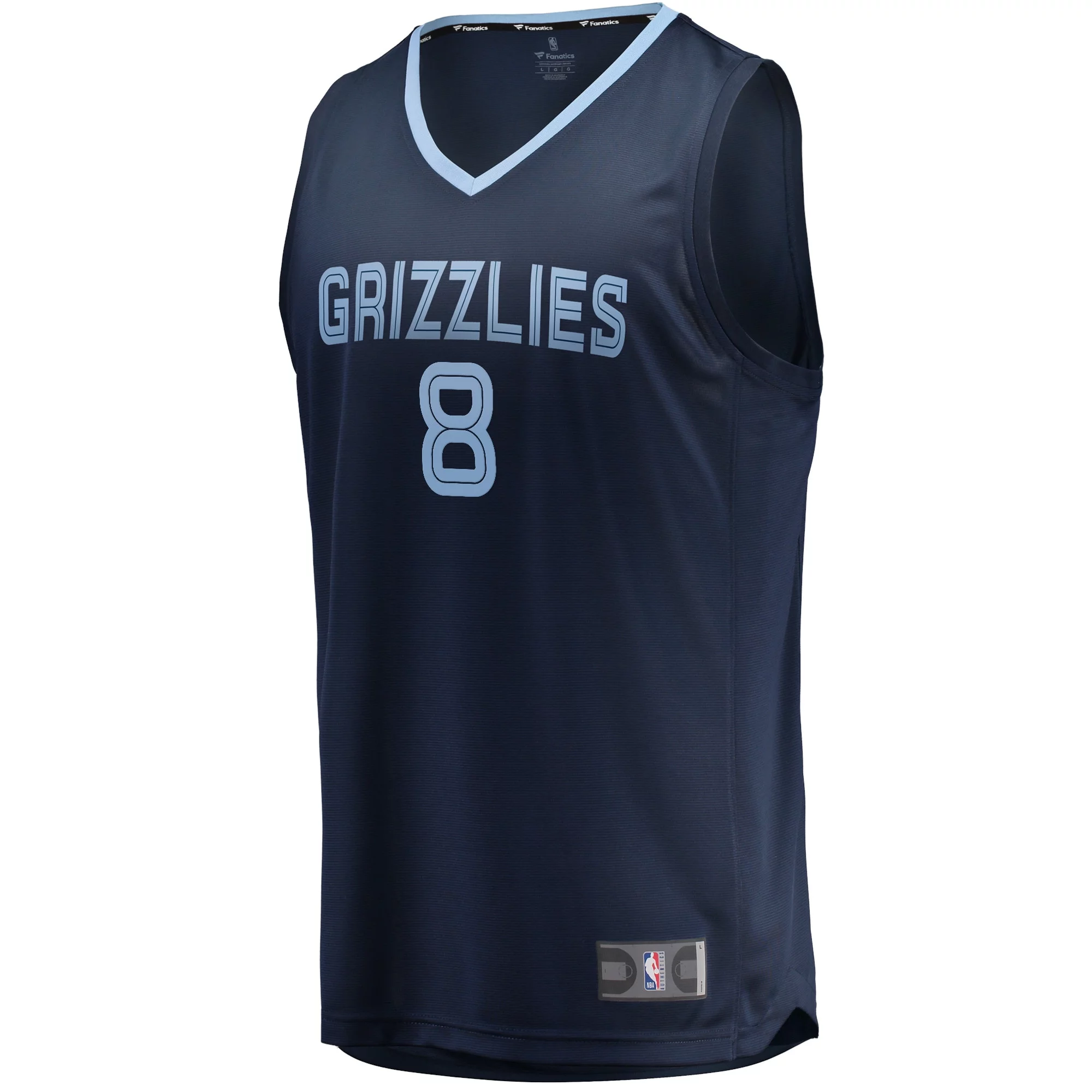 Men's Fanatics Ziaire Williams Navy Memphis Grizzlies Fast Break Replica Jersey - Icon Edition