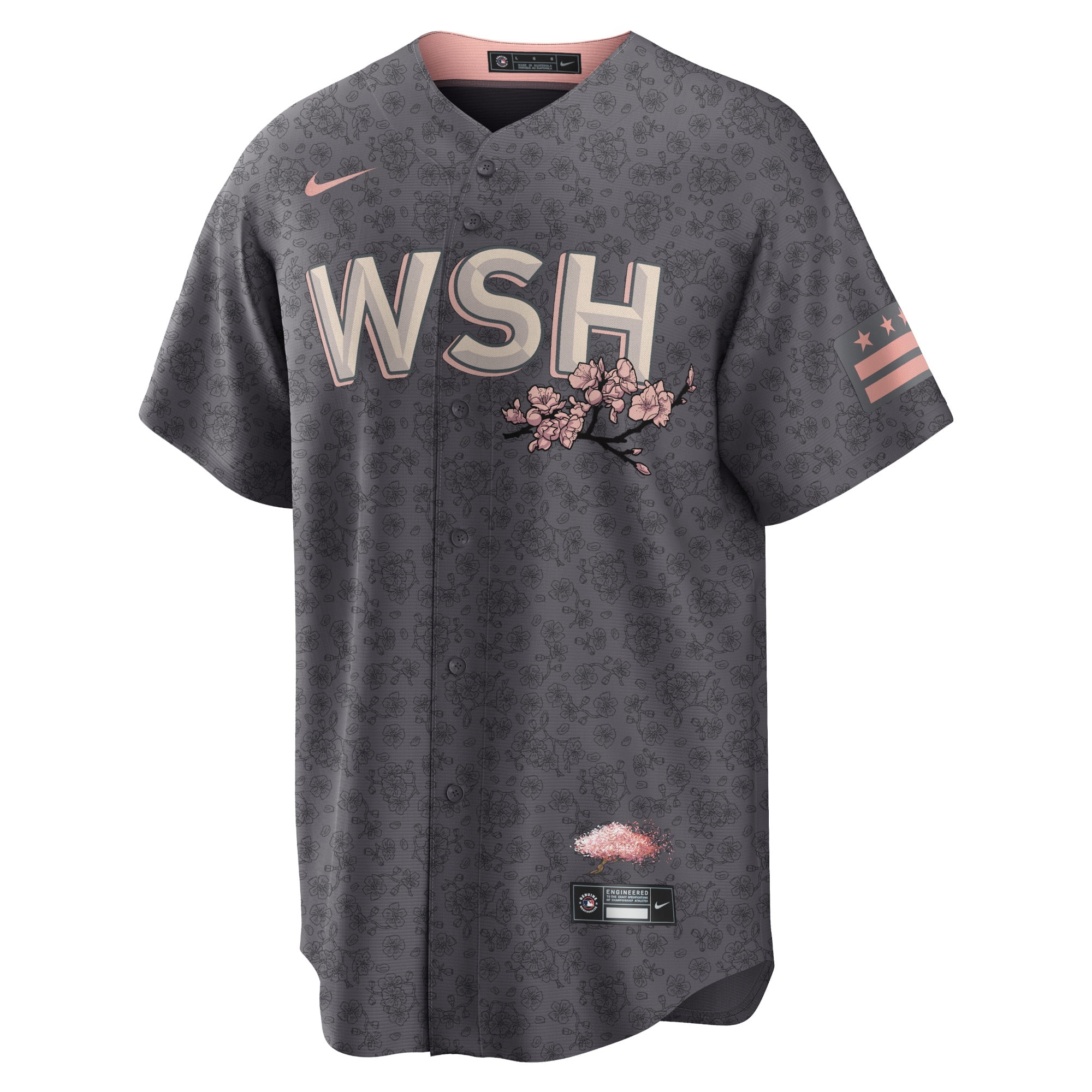 Men's Nike Stephen Strasburg Charcoal Washington Nationals City Connect Replica Player Jersey