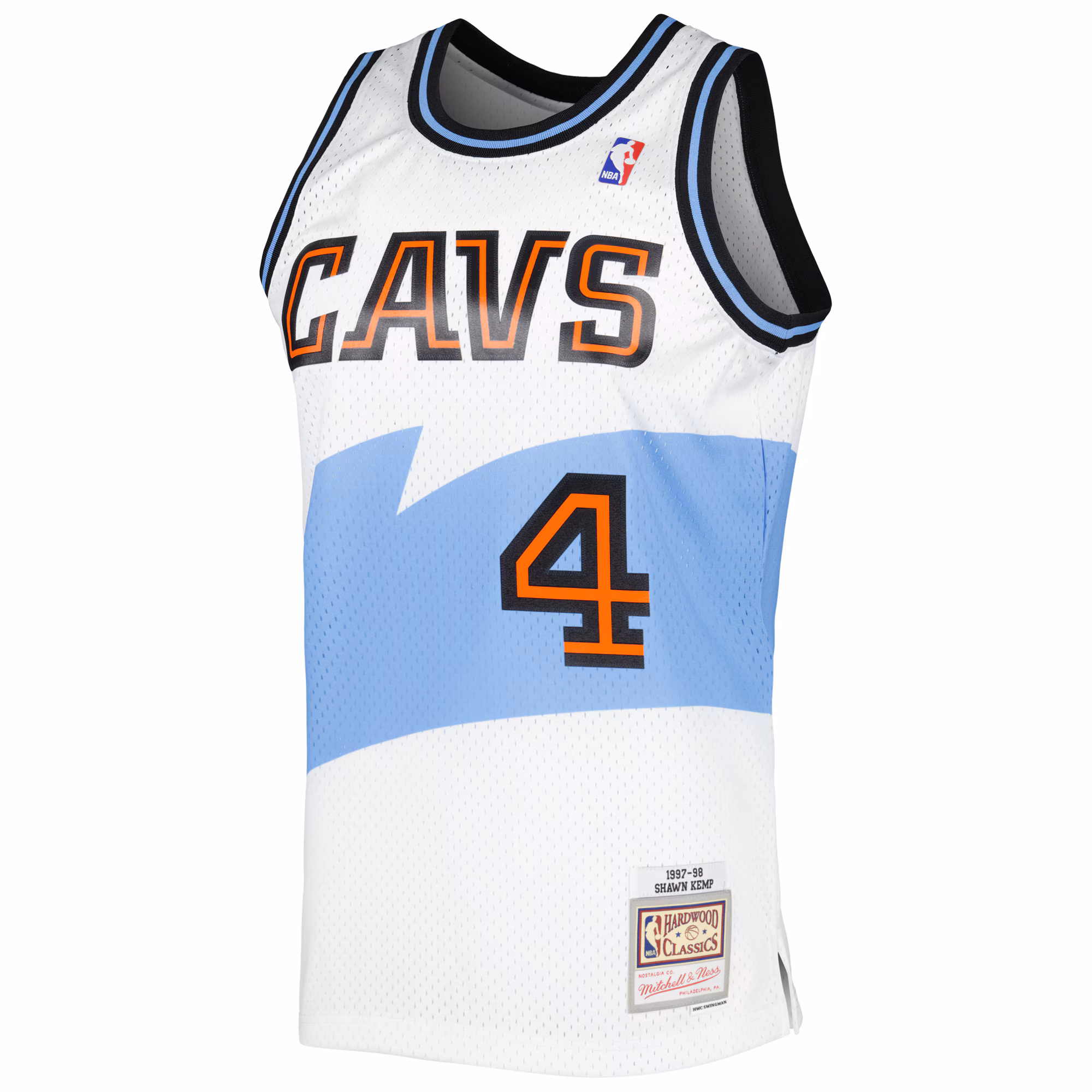 Shawn Kemp Cleveland Cavaliers Mitchell & Ness Hardwood Classics Swingman Jersey - White