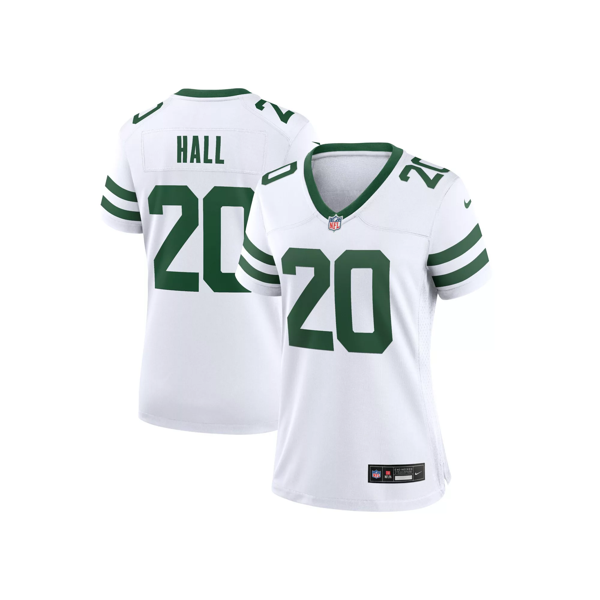 Women's Nike Breece Hall White New York Jets Legacy Player Game Jersey