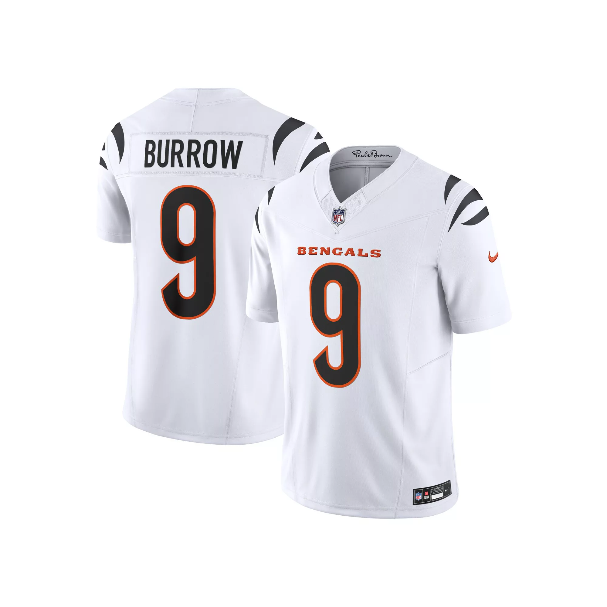 Men's Nike Joe Burrow White Cincinnati Bengals Vapor F.U.S.E. Limited Jersey